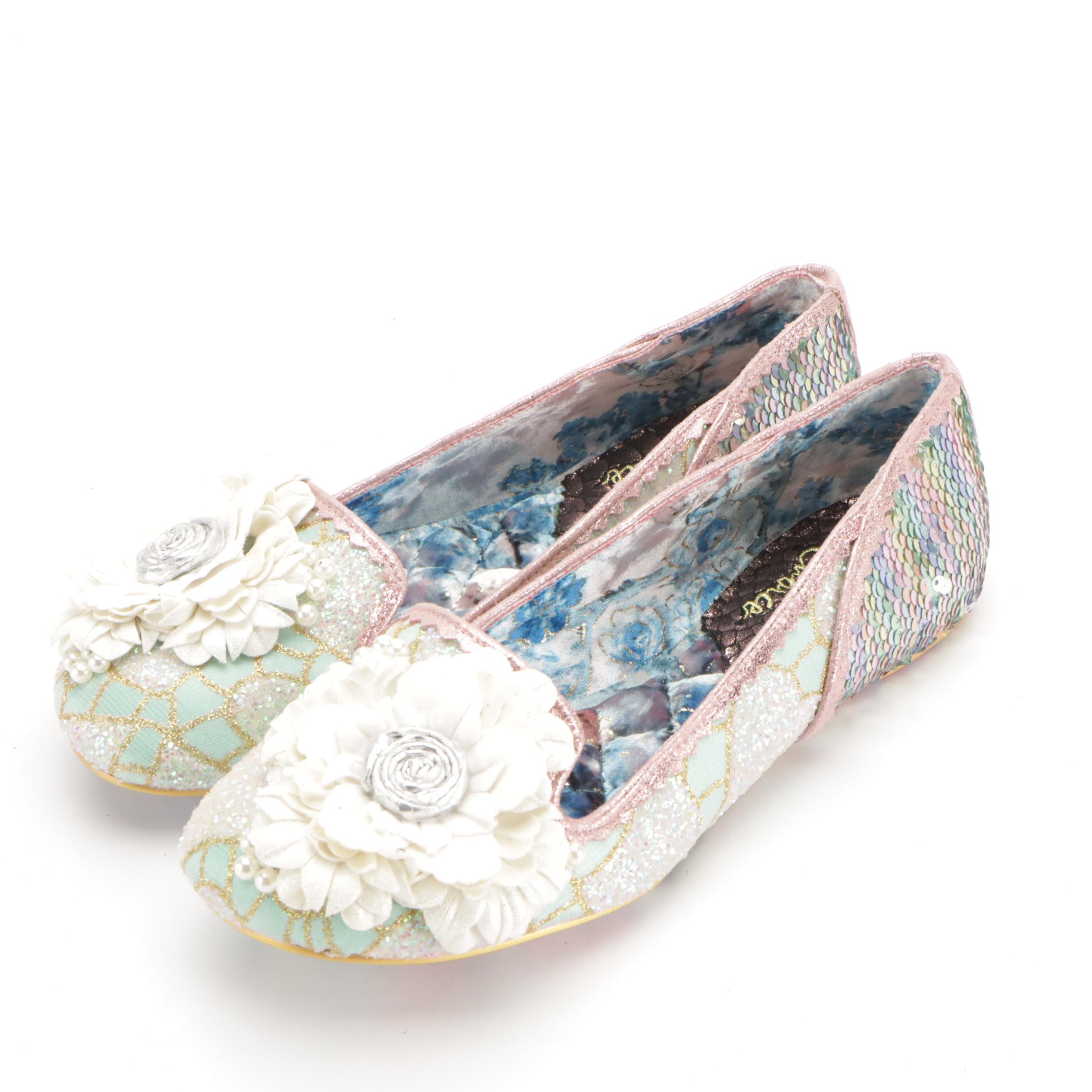 Irregular Choice "Coochy Coo" and "Binksy Bear" Embellished Flats in Boxes