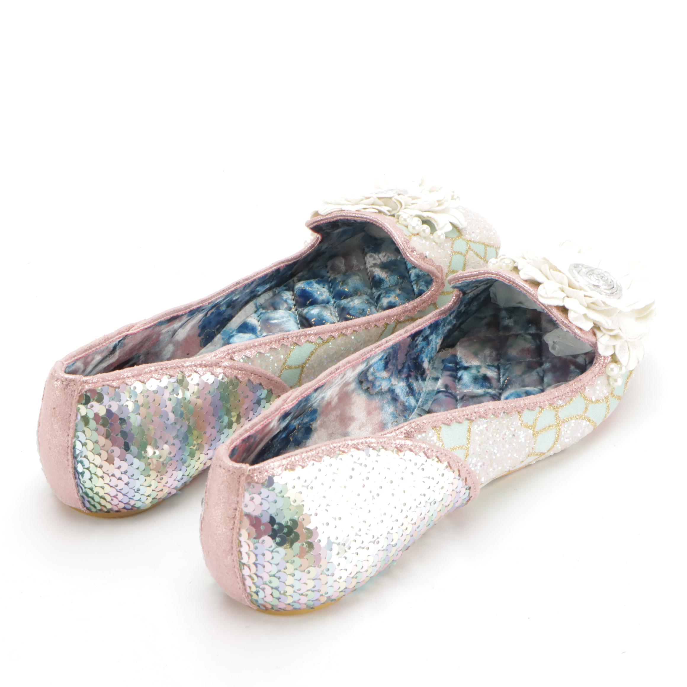 Irregular Choice "Coochy Coo" and "Binksy Bear" Embellished Flats in Boxes