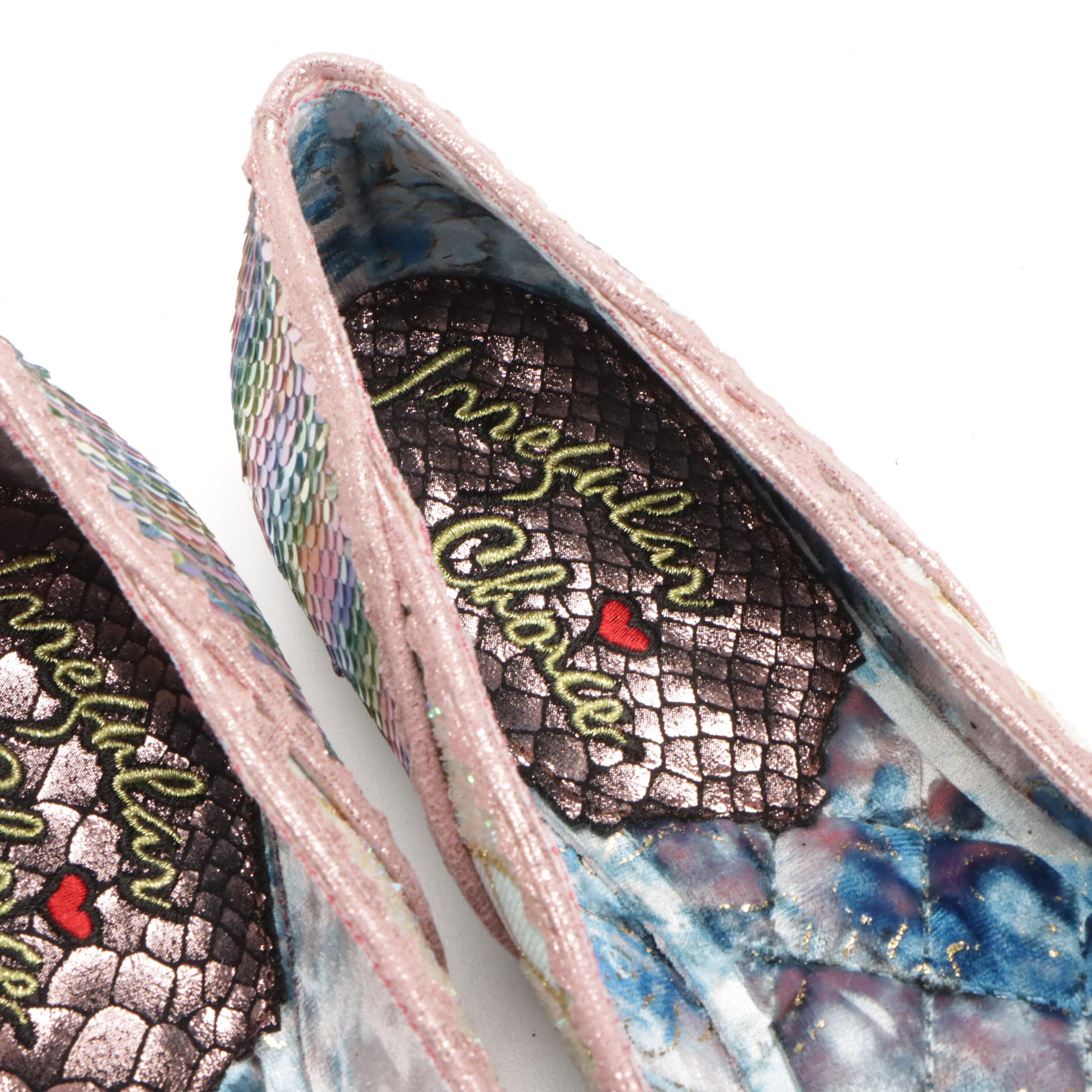 Irregular Choice "Coochy Coo" and "Binksy Bear" Embellished Flats in Boxes