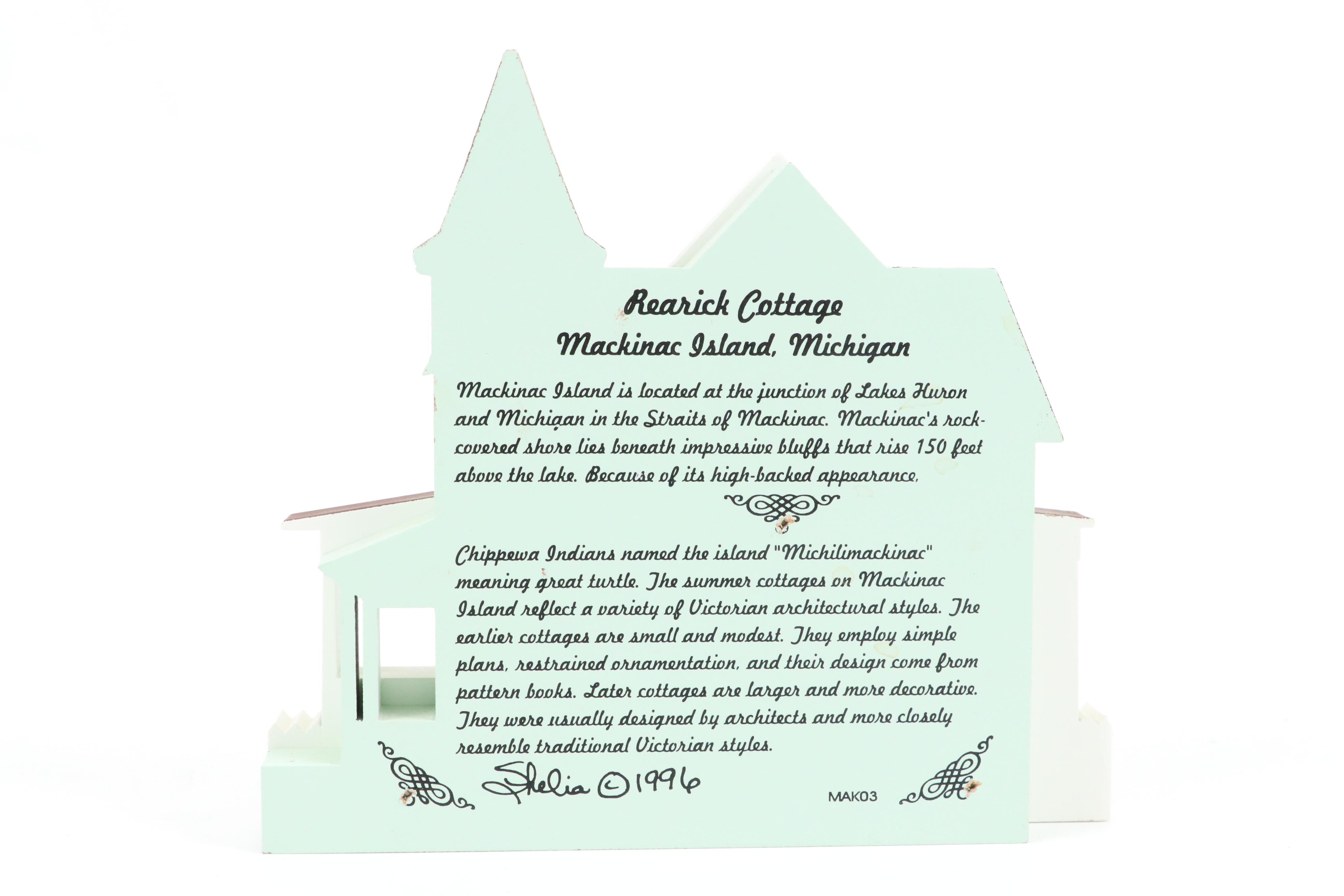 The Cat's Meow Wooden House Replicas and More House Figurines, Late 20th C.