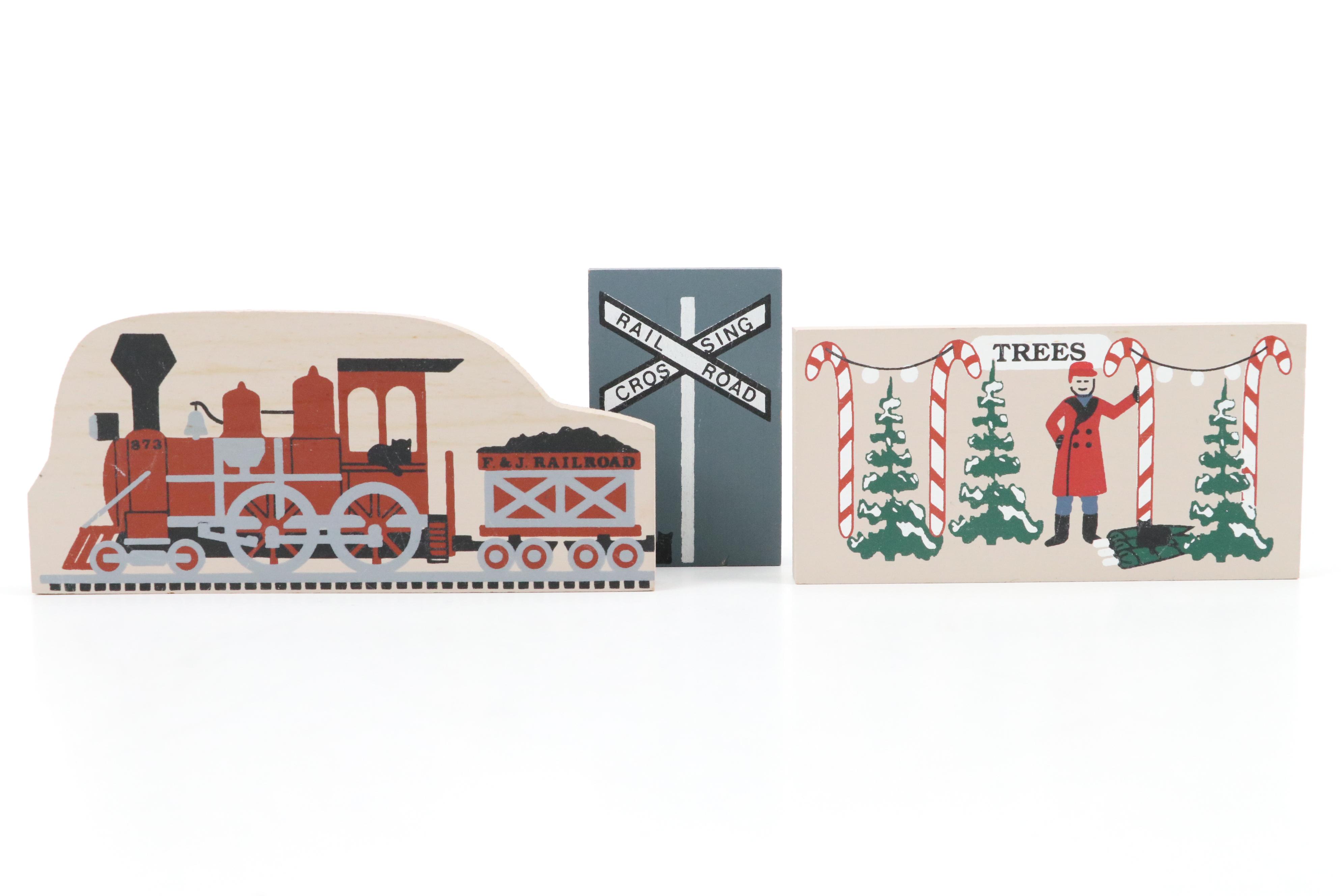 The Cat's Meow Wooden House Replicas and More House Figurines, Late 20th C.