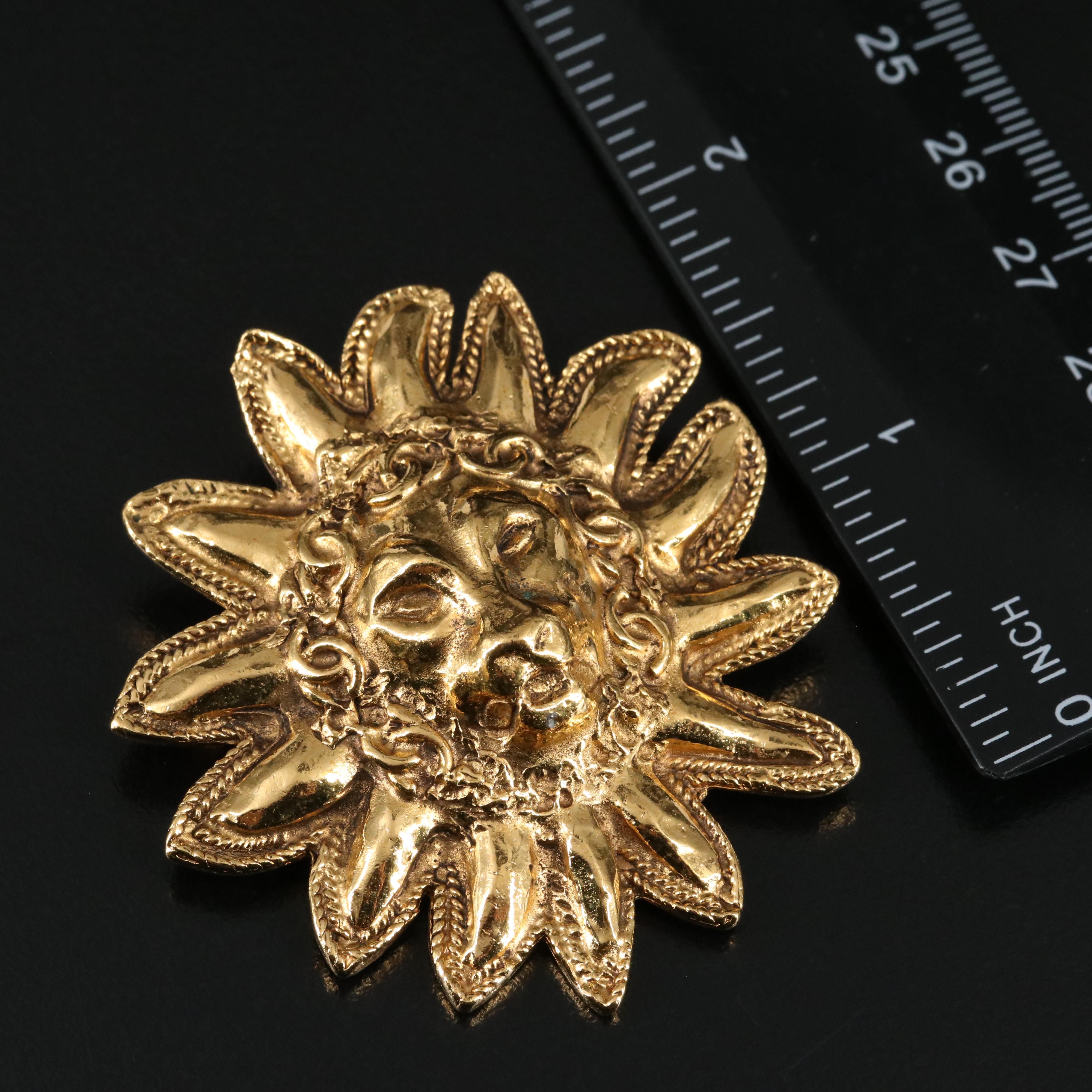 Chanel Lion Motif Brooch