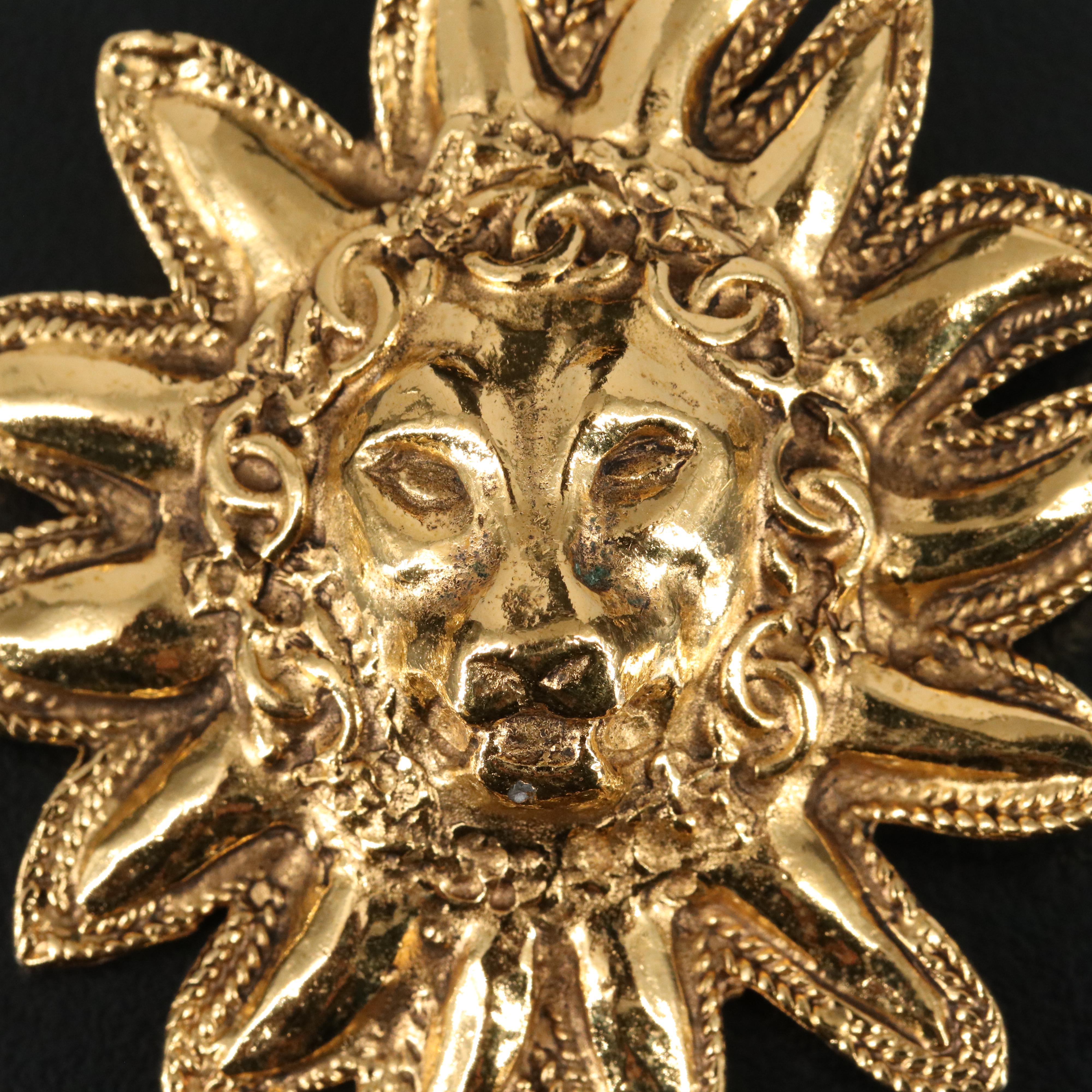 Chanel Lion Motif Brooch