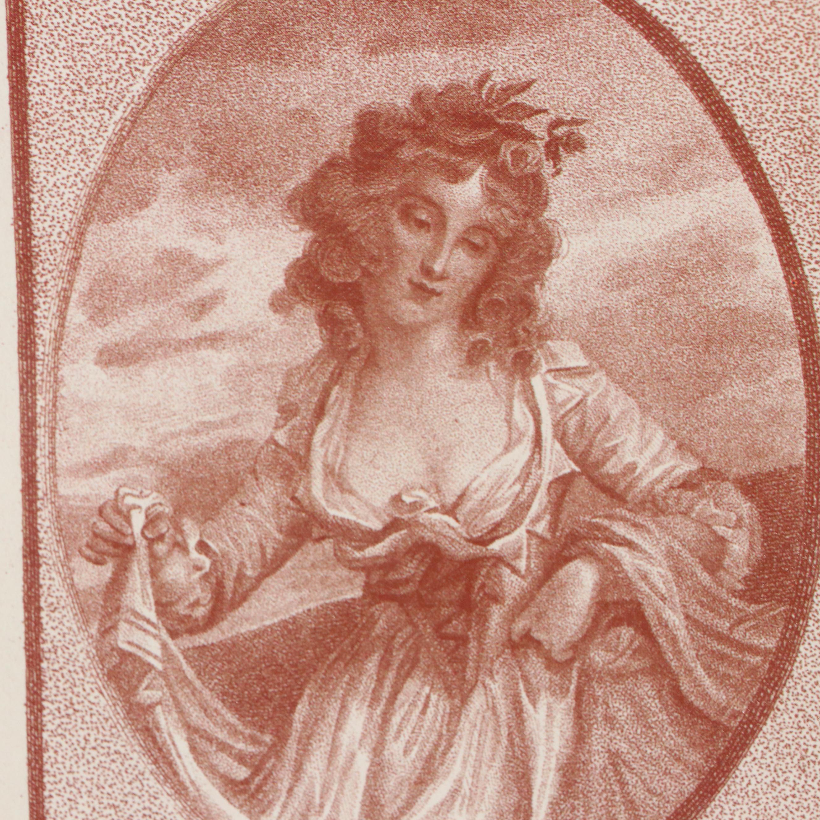 Offset Lithographs "Ella" and "Margaret" After Charles Taylor