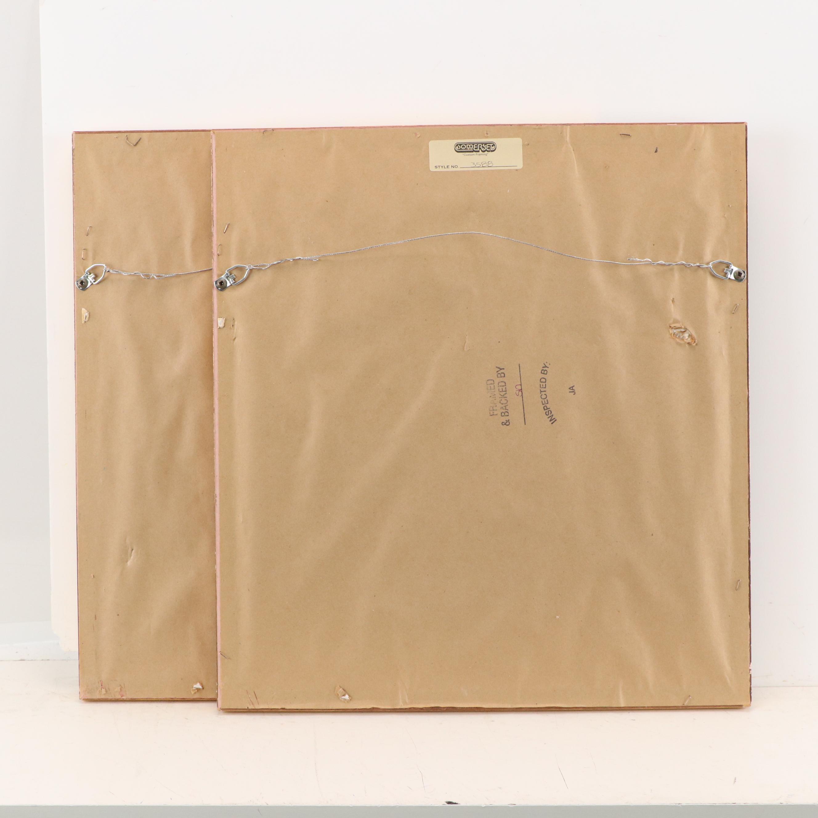 Offset Lithographs "Ella" and "Margaret" After Charles Taylor