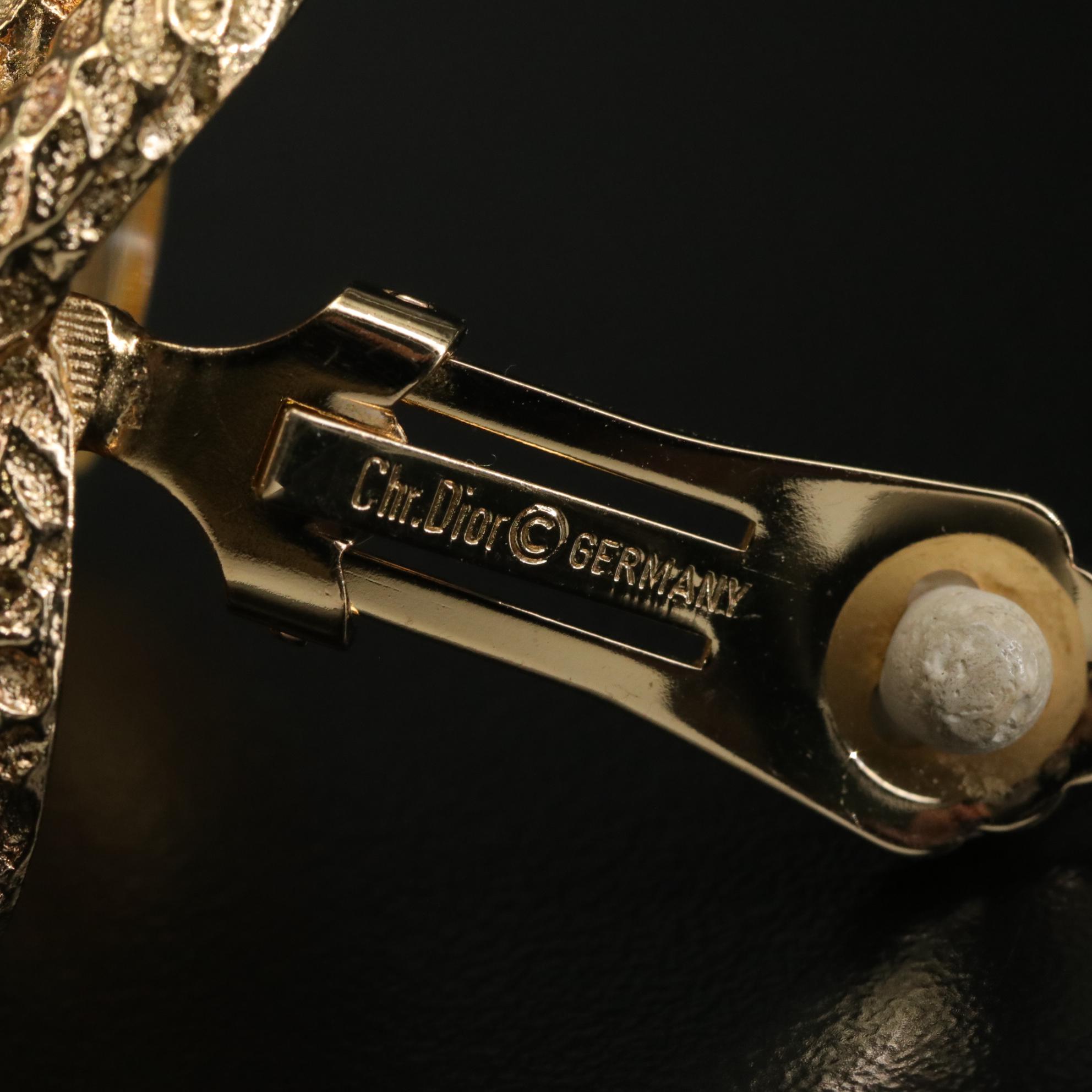 Christian Dior Triple Infinity Love Knot Drop Earrings