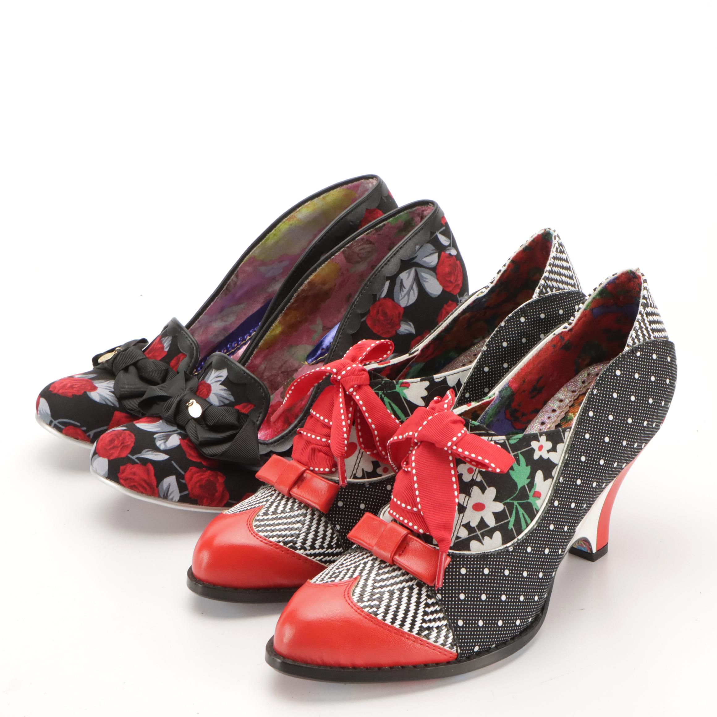 Irregular Choice Kanjanka and Force of Beauty Heels with Boxes