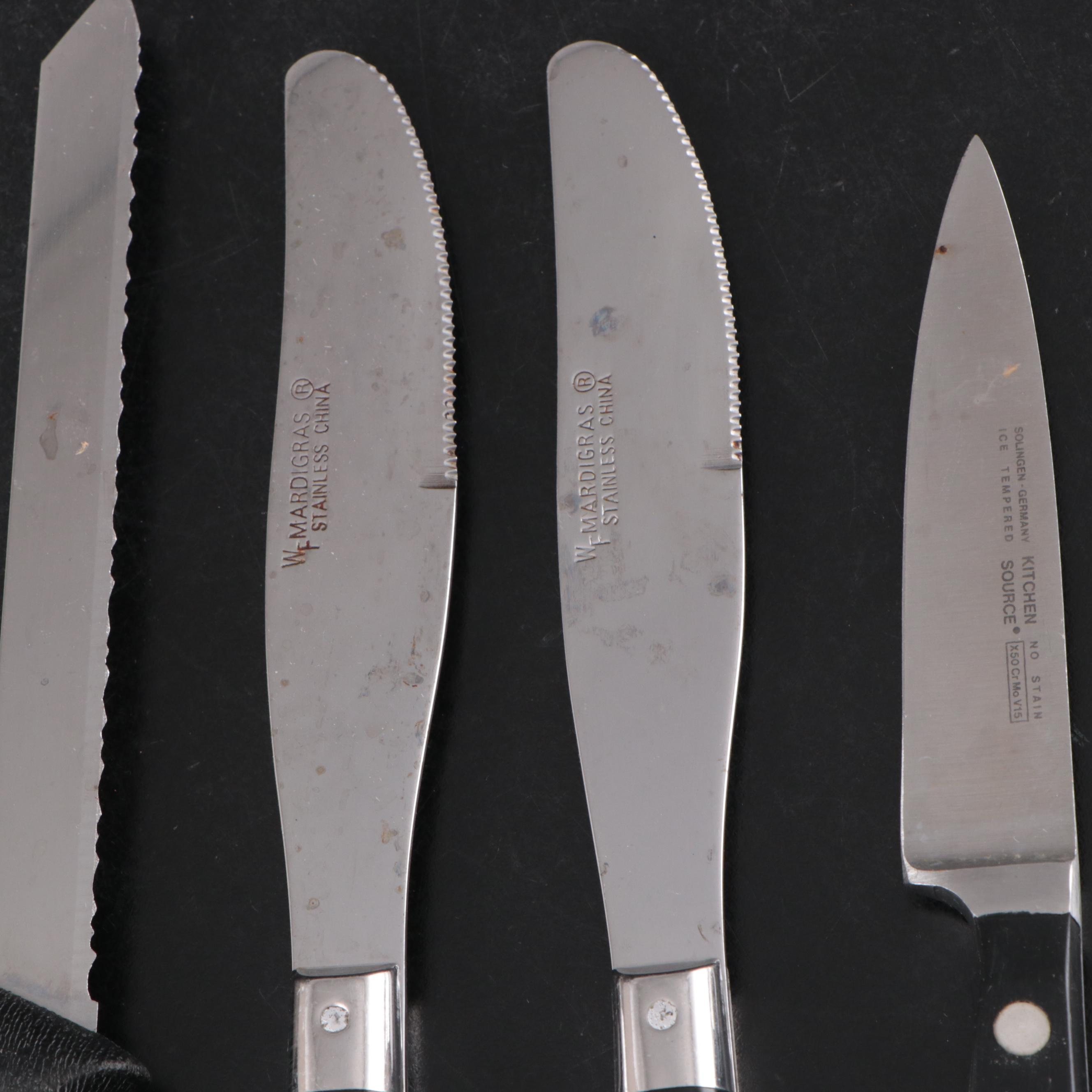 Pyrex Glass Measuring Cups with Stainless Steel Utensils and Table Accessories