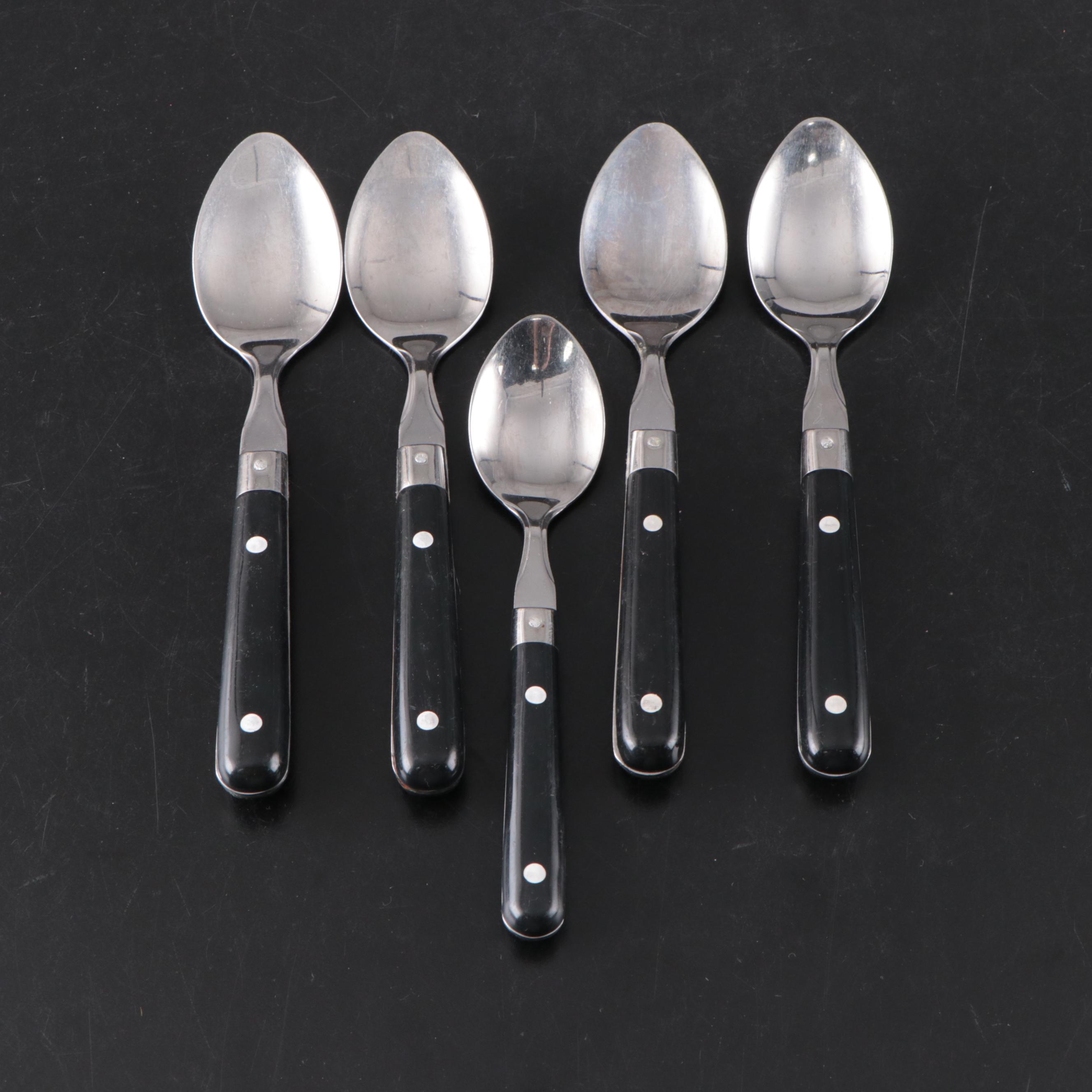 Pyrex Glass Measuring Cups with Stainless Steel Utensils and Table Accessories