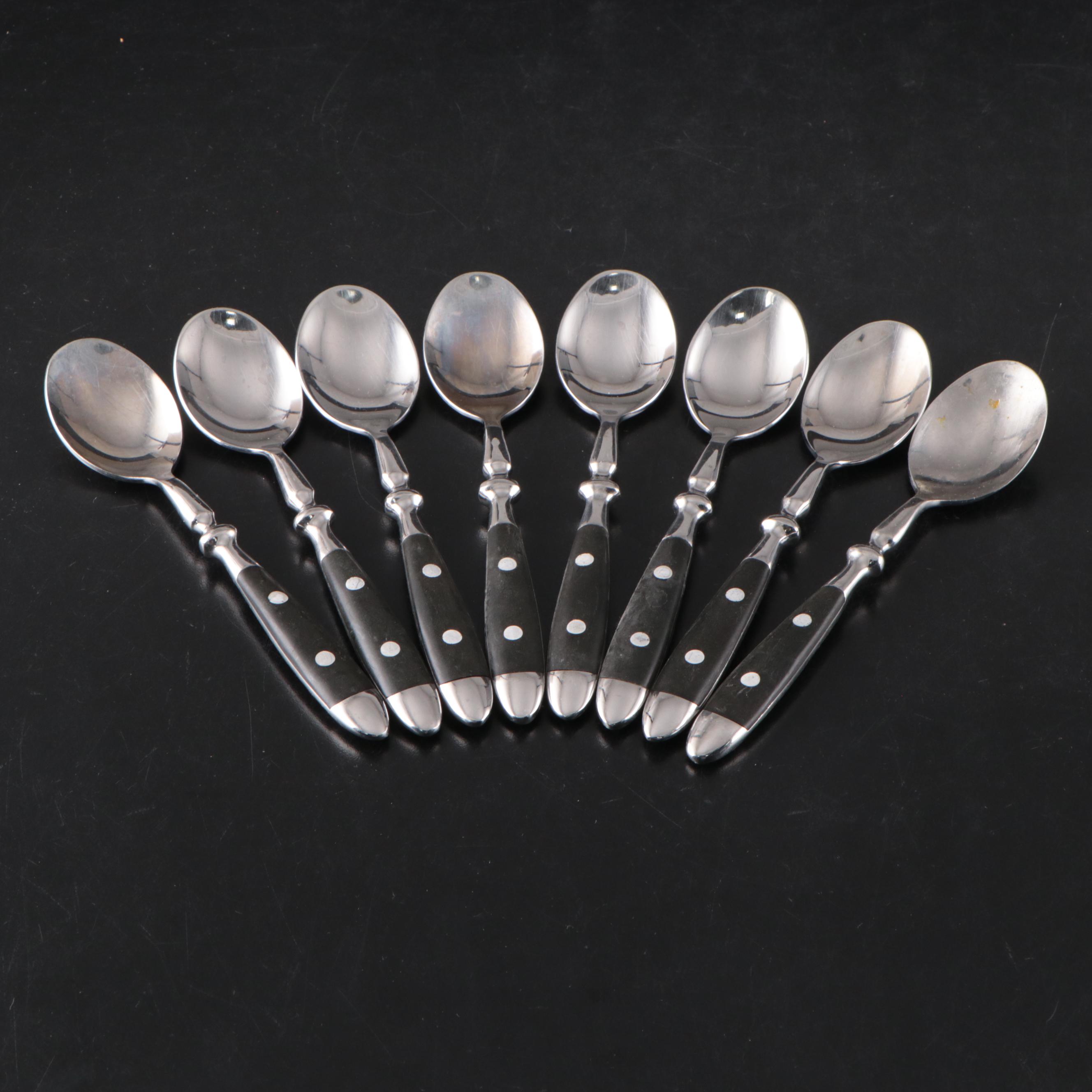 Pyrex Glass Measuring Cups with Stainless Steel Utensils and Table Accessories