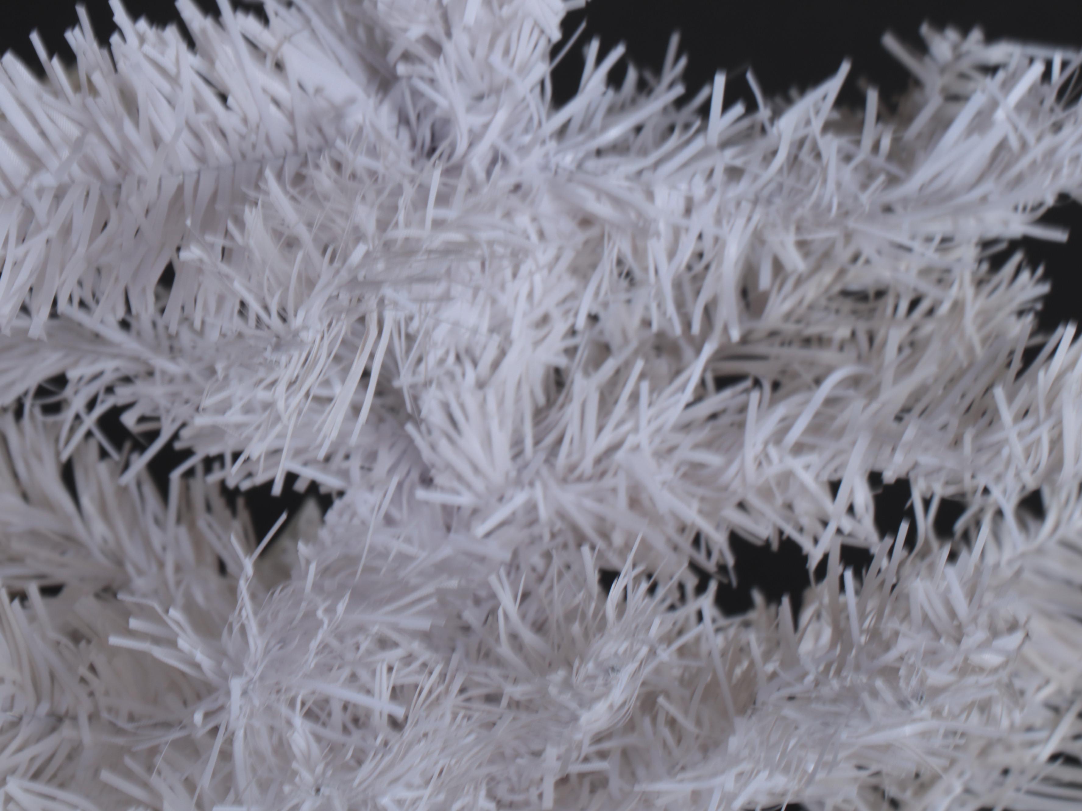 Large and Small Artificial Christmas Trees in White