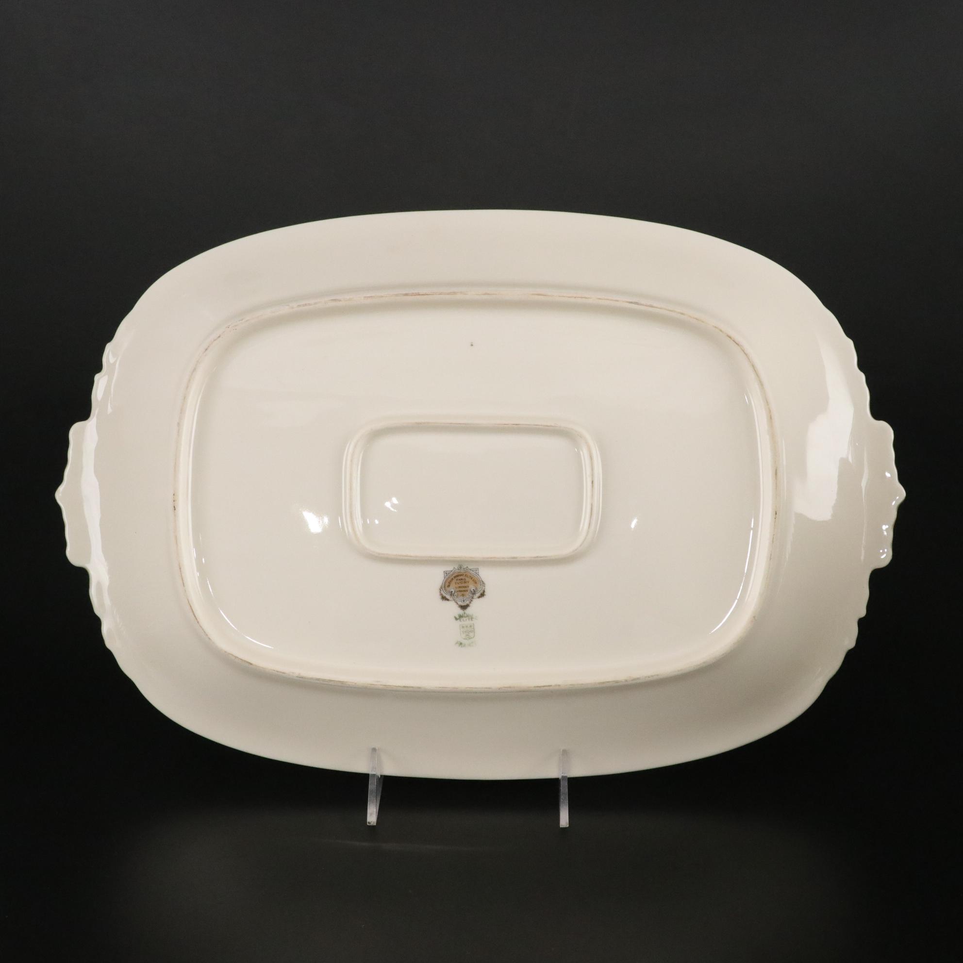 Guerin Pouyat Elite Limoges Porcelain Dinner Service, Early 20th Century