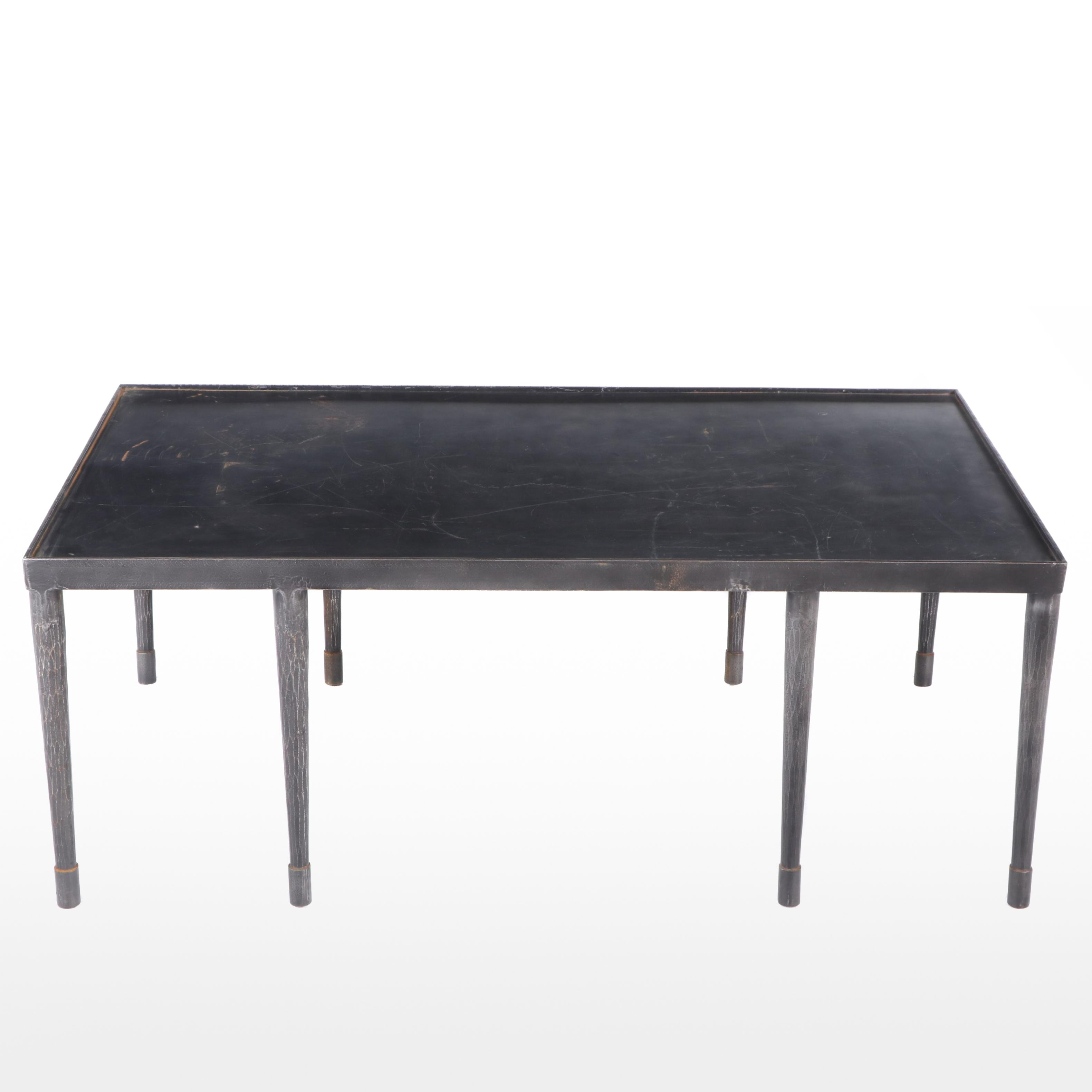 Industrial Style Metal Table, Mid to Late 20th Century