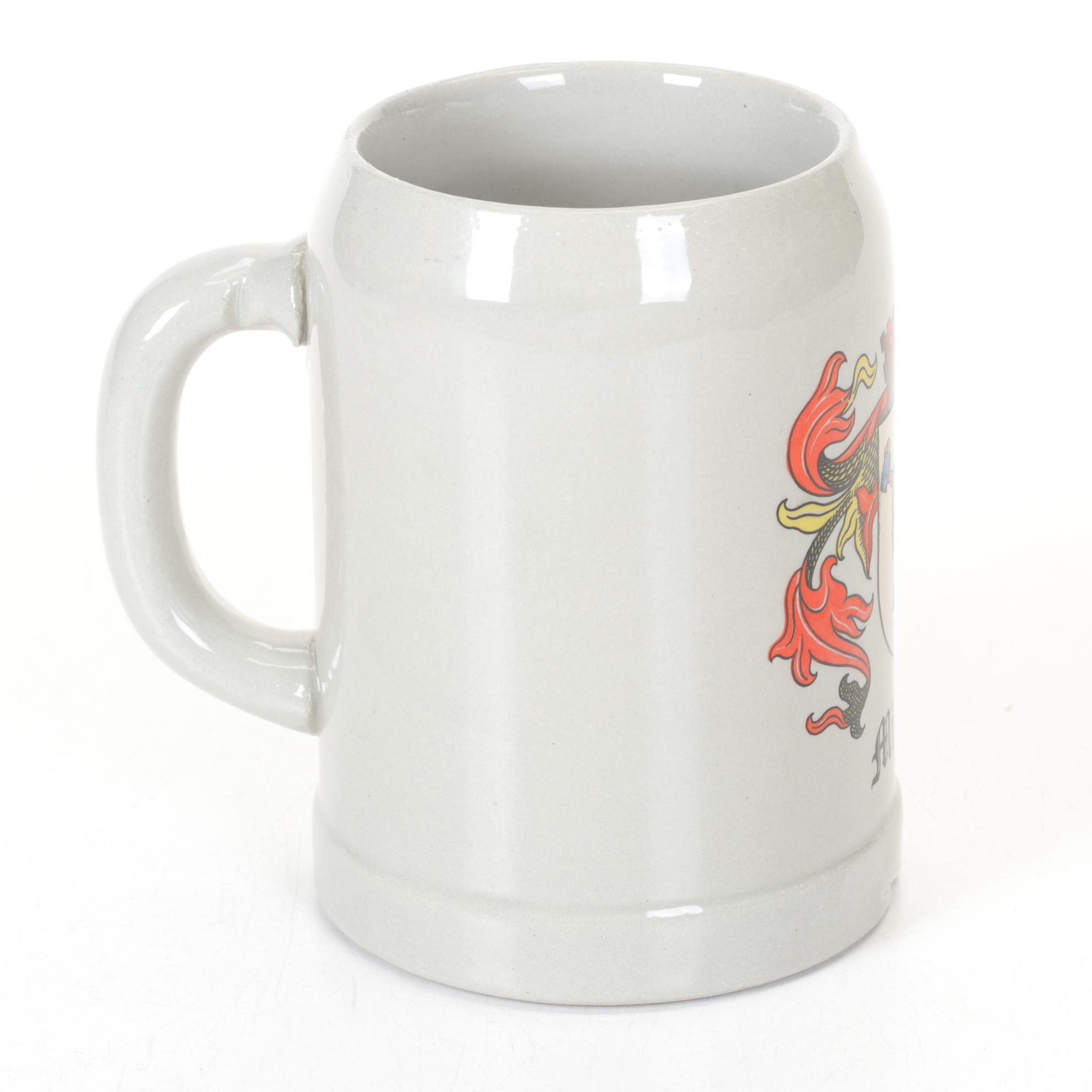 Austria and Munich Coat of Arms Beer Steins