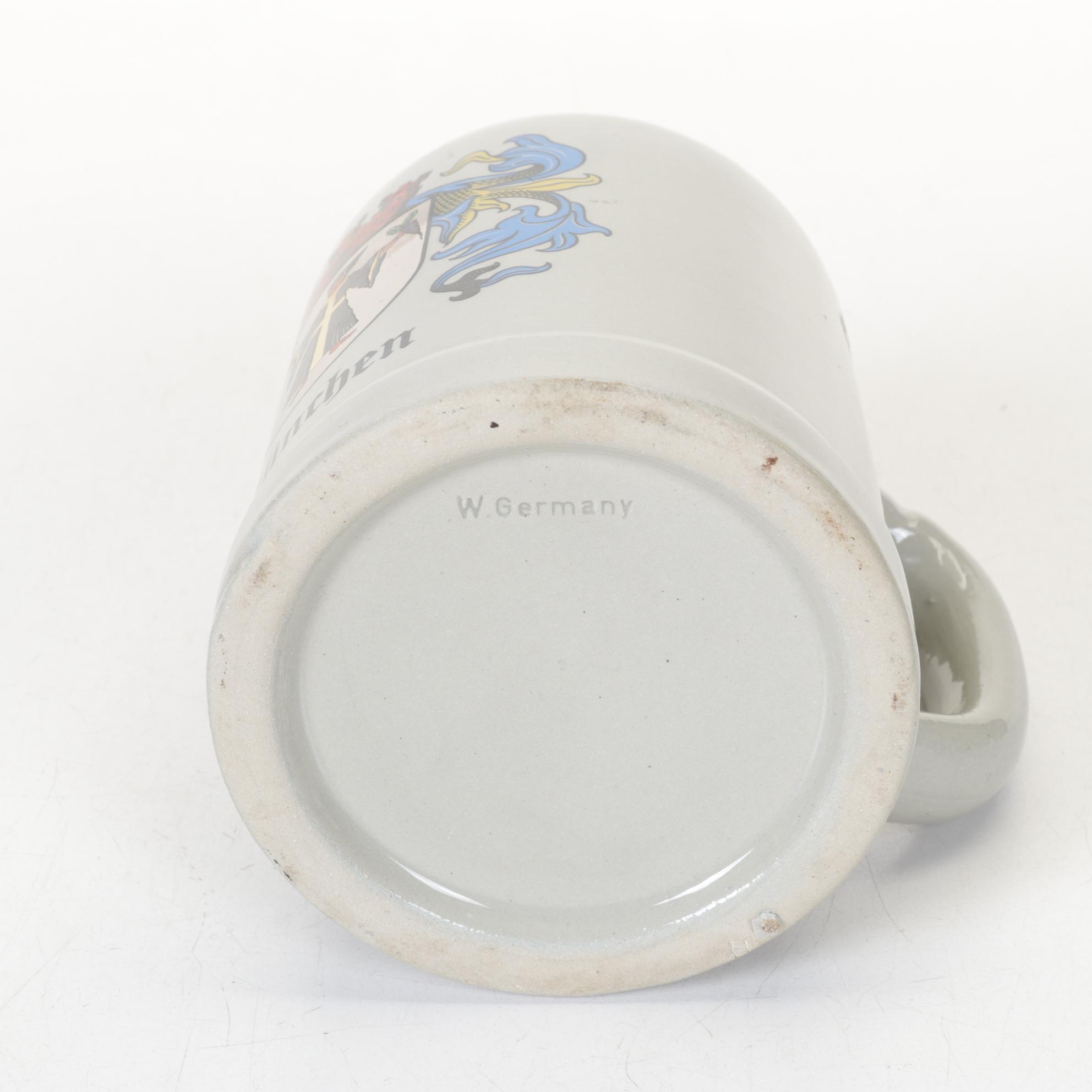 Austria and Munich Coat of Arms Beer Steins