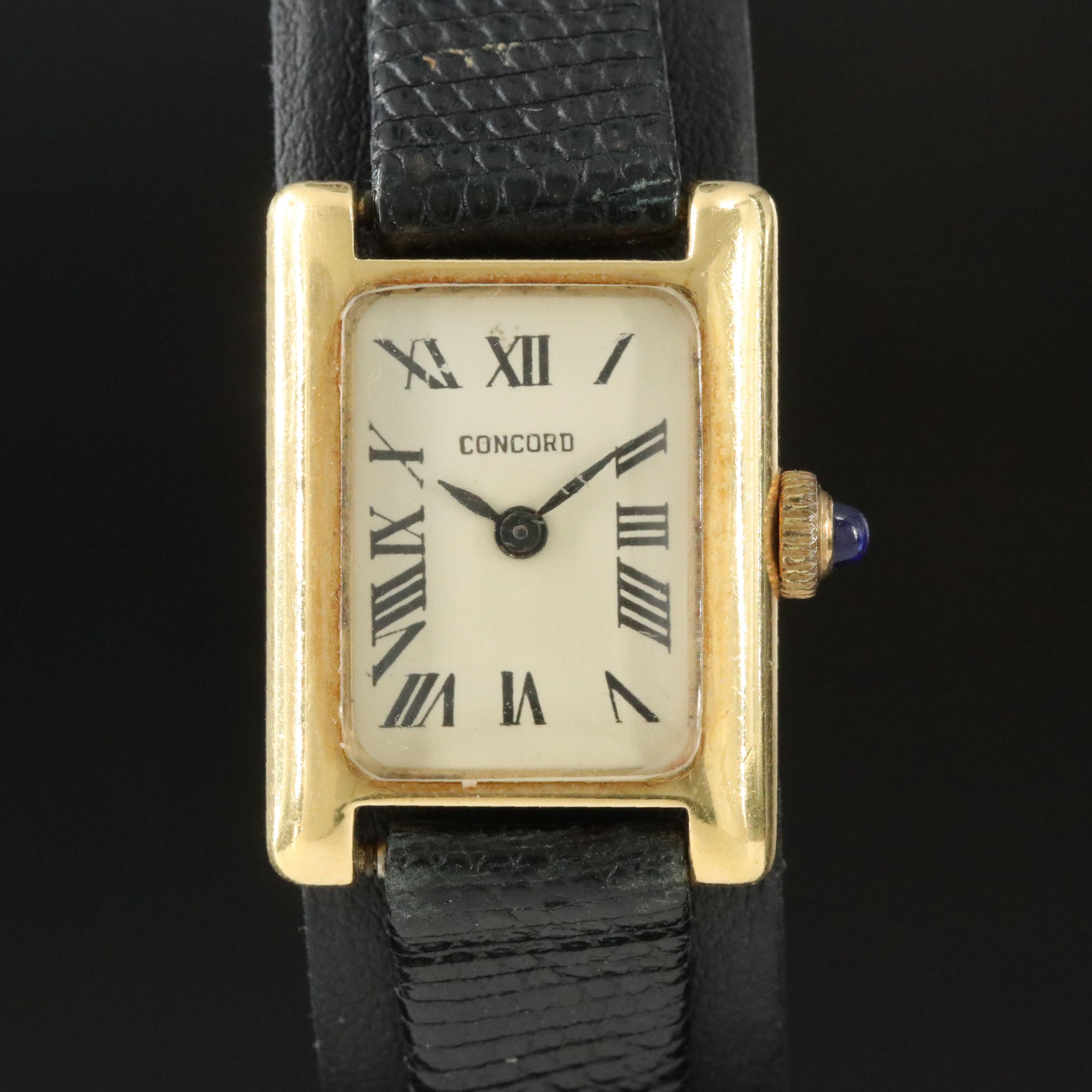 18K Concord Swiss Stem Wind Watch