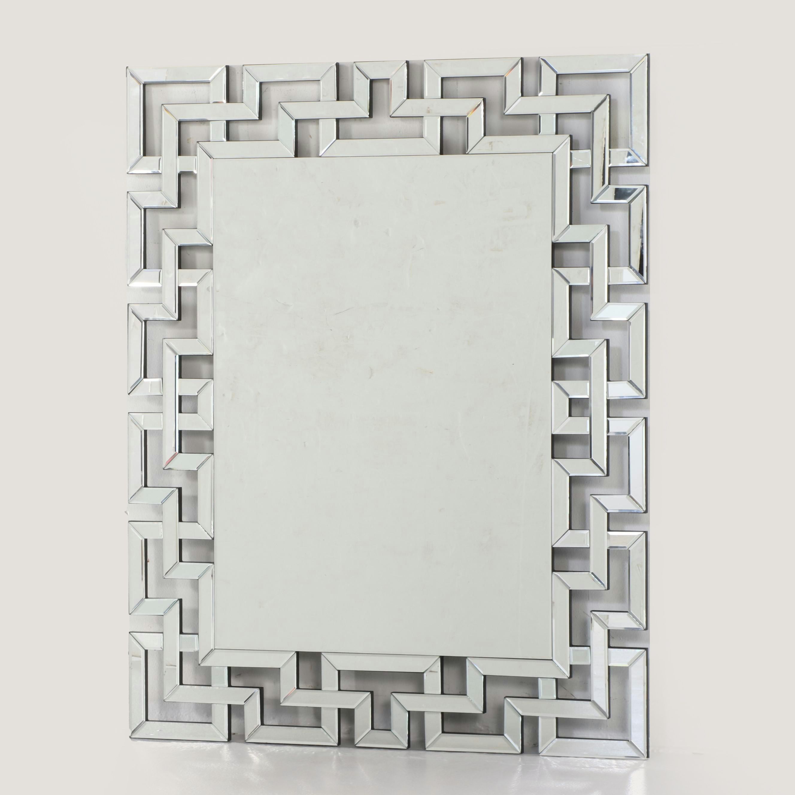 Z Gallerie Interlocking Greek Key Motif Wall Mirror