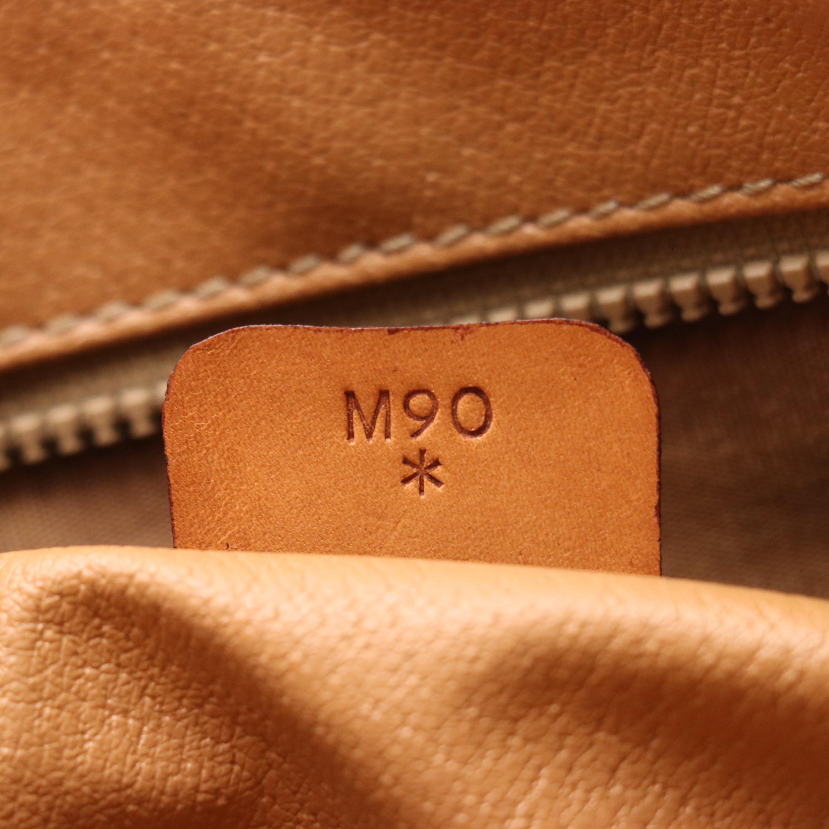 Celine Boston Bag in Brown Macadam Canvas and Leather