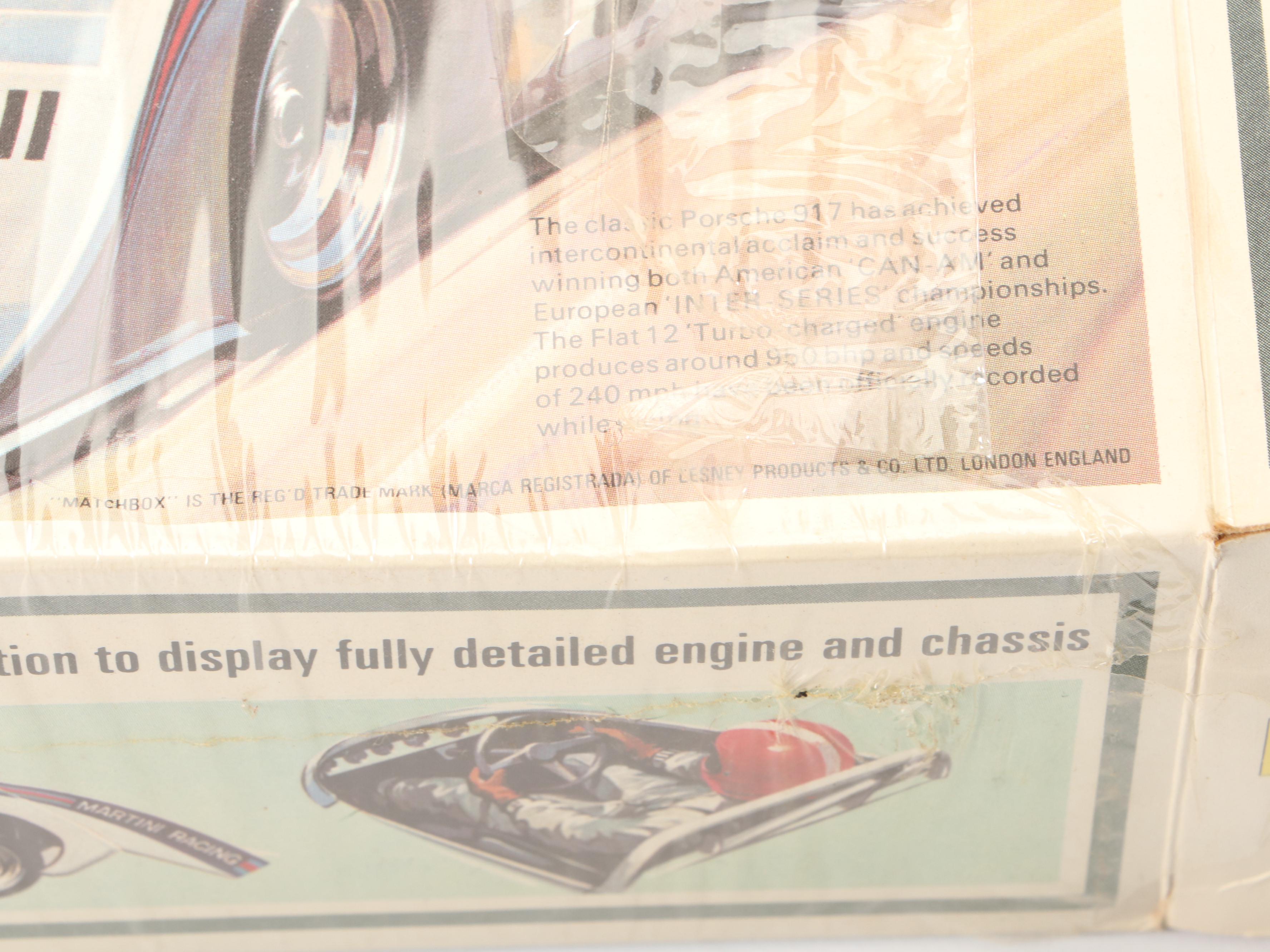 Heller Porsche Model Kits with Matchbox and Other Race Car Model Kits