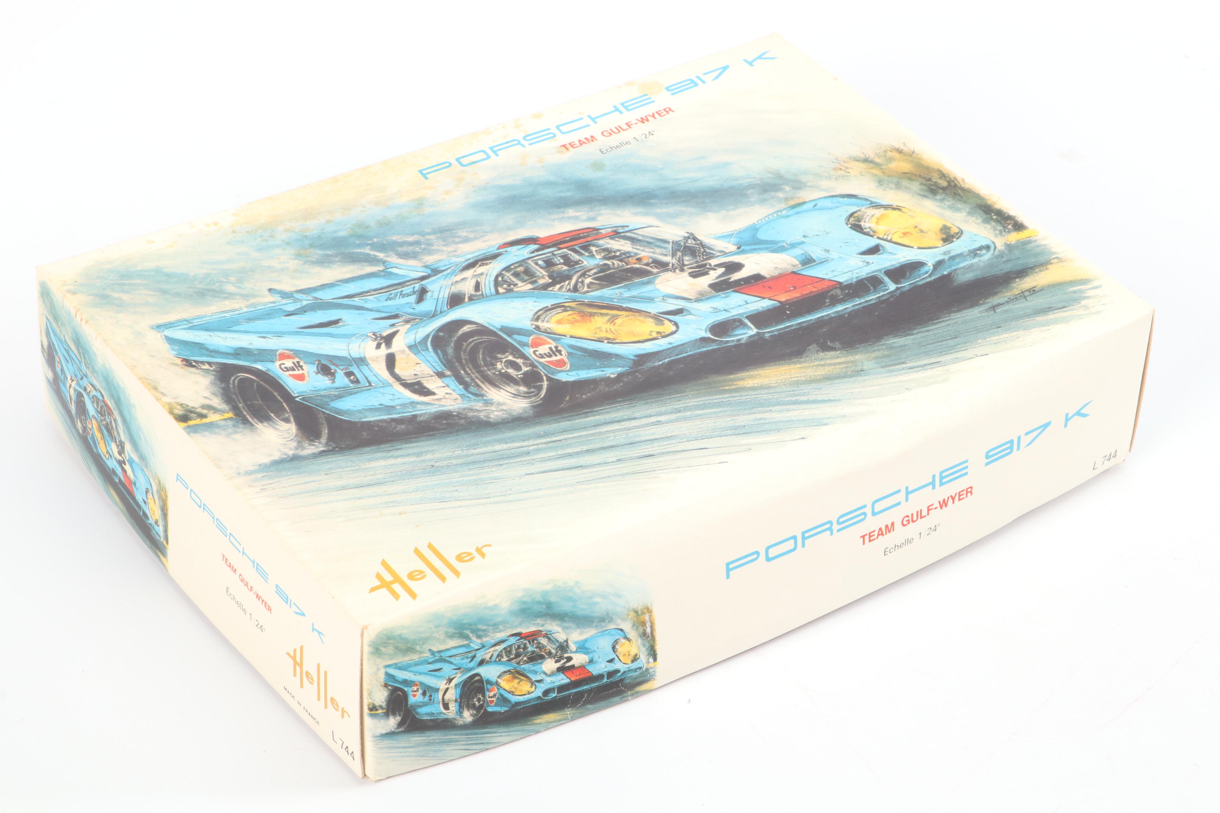 Heller Porsche Model Kits with Matchbox and Other Race Car Model Kits