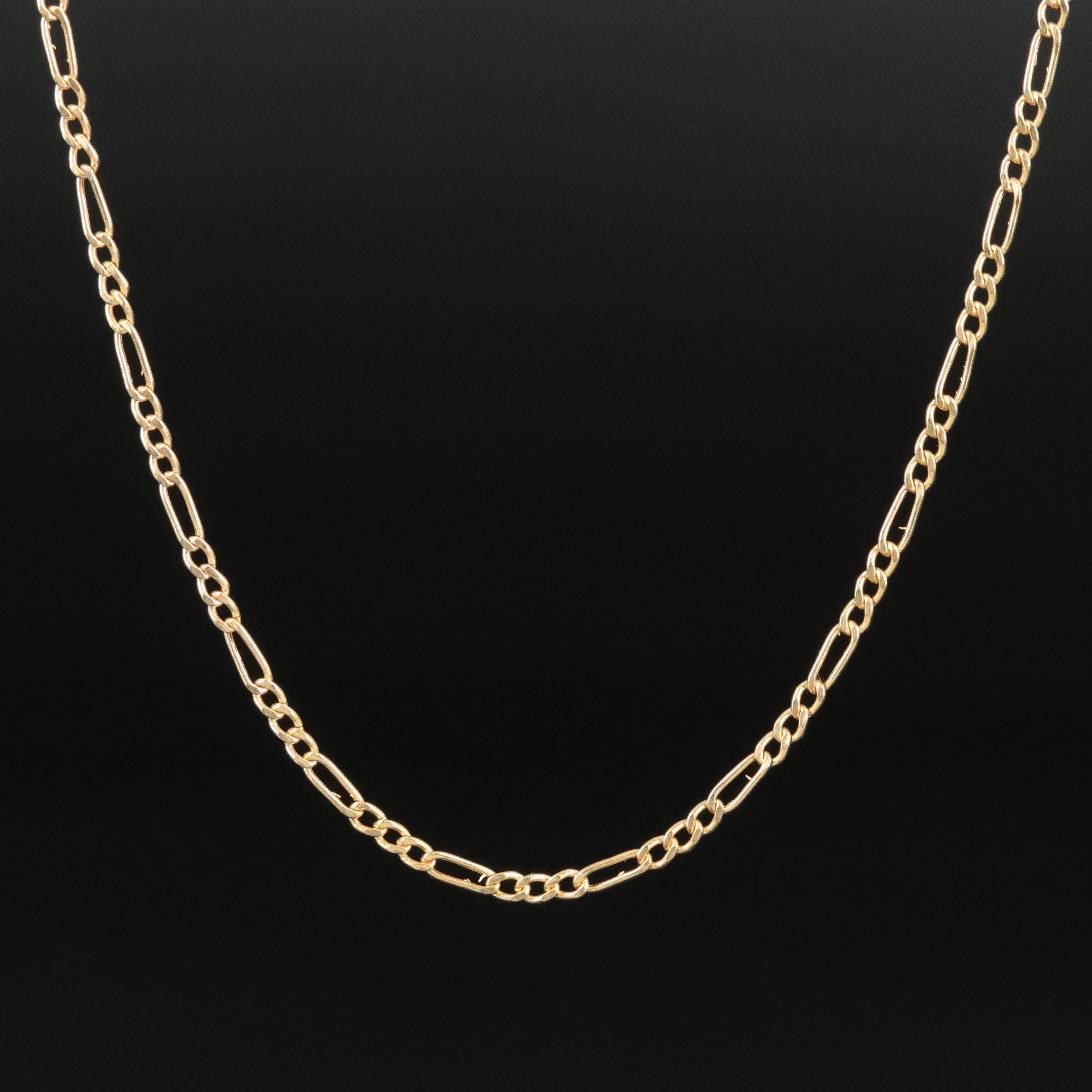 14K Figaro Chain Necklace