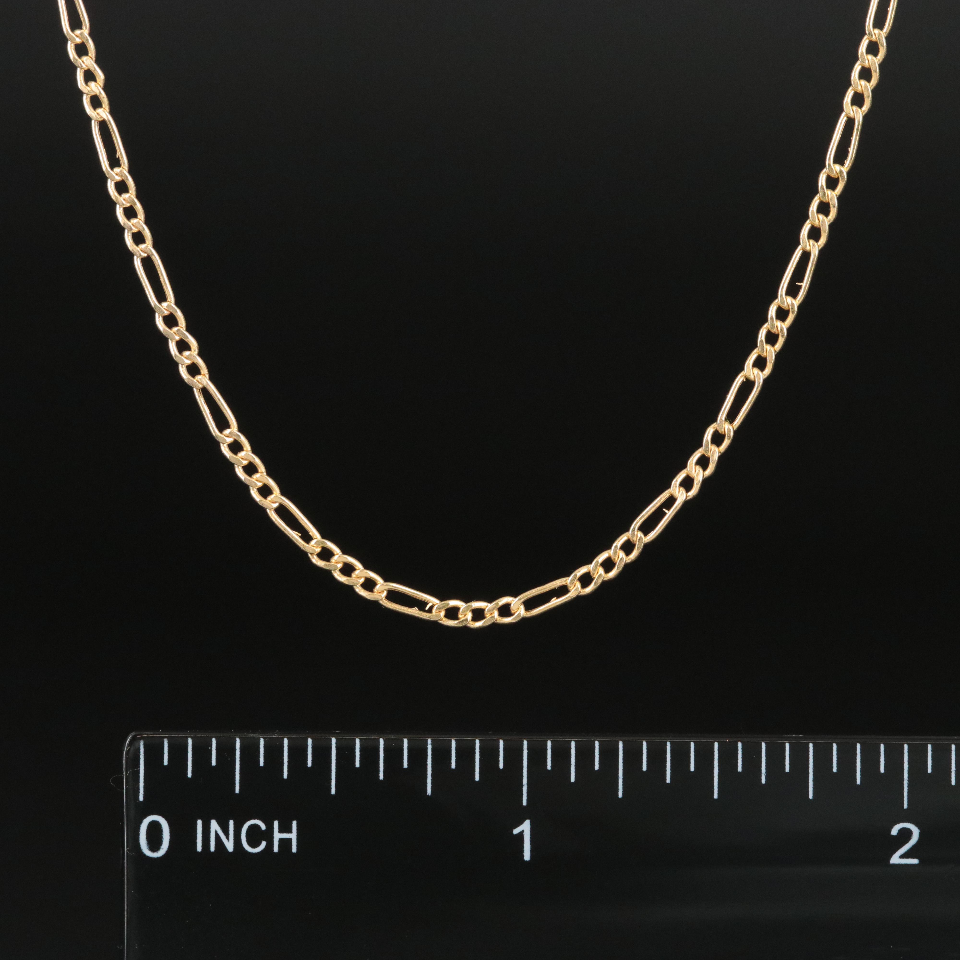 14K Figaro Chain Necklace