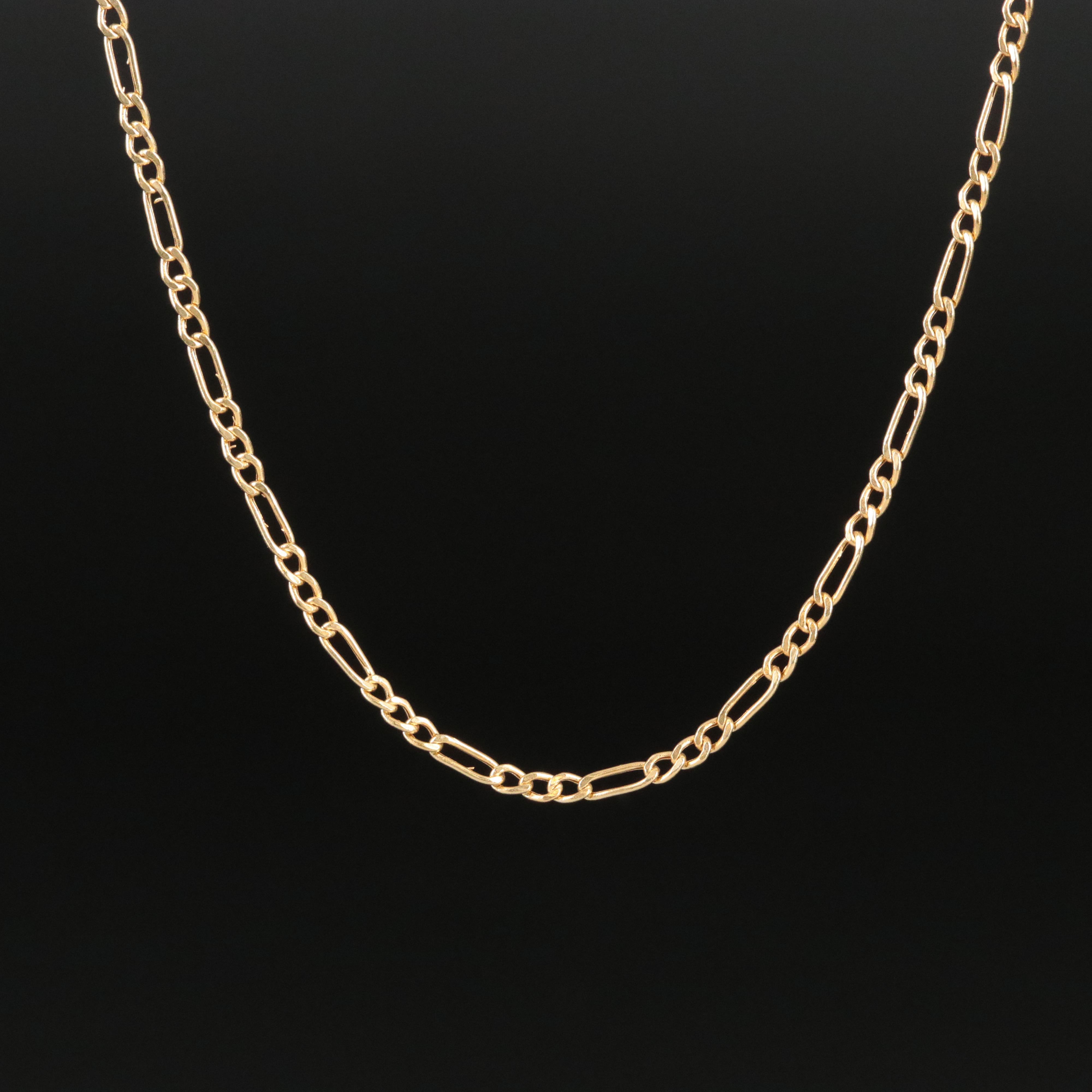14K Figaro Chain Necklace