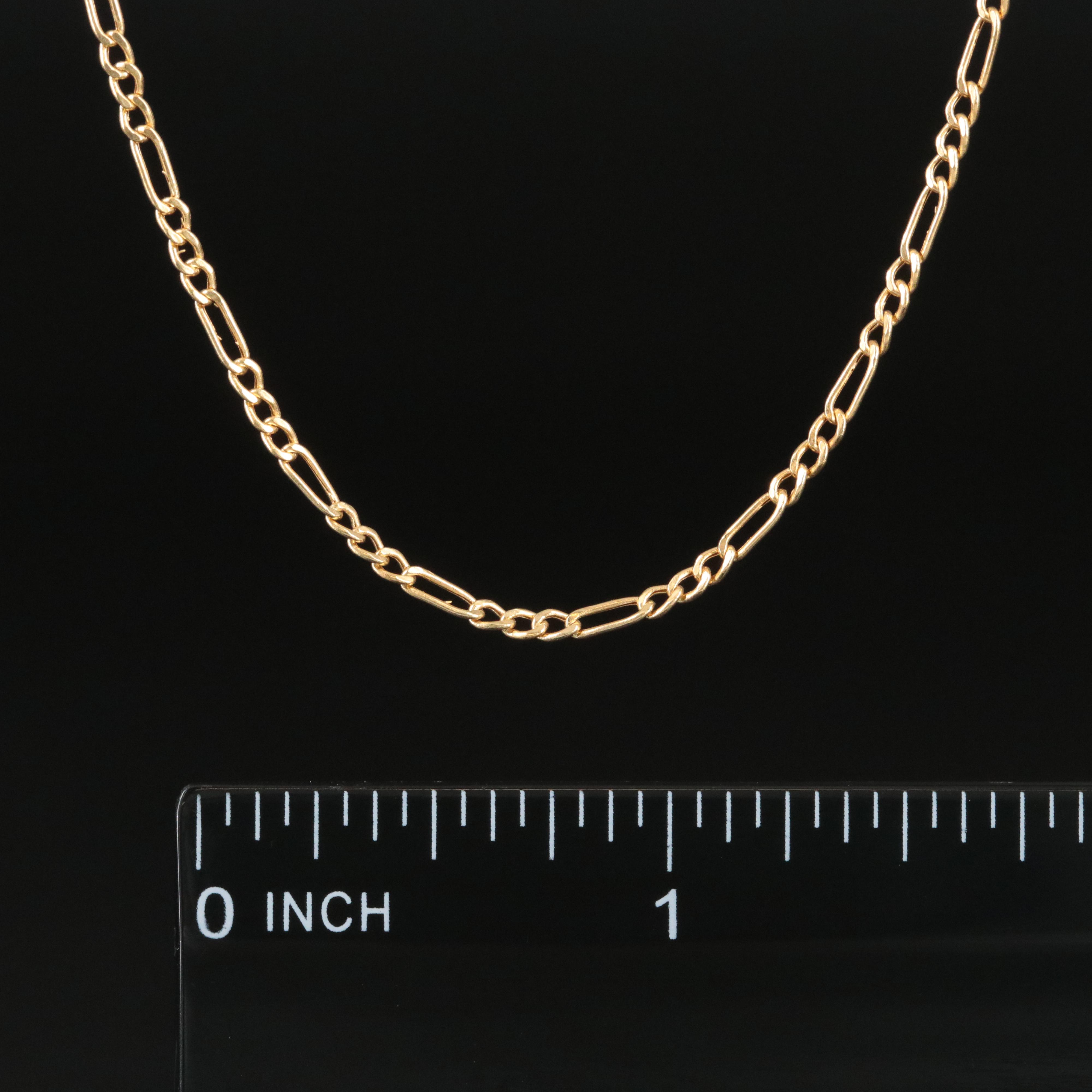 14K Figaro Chain Necklace