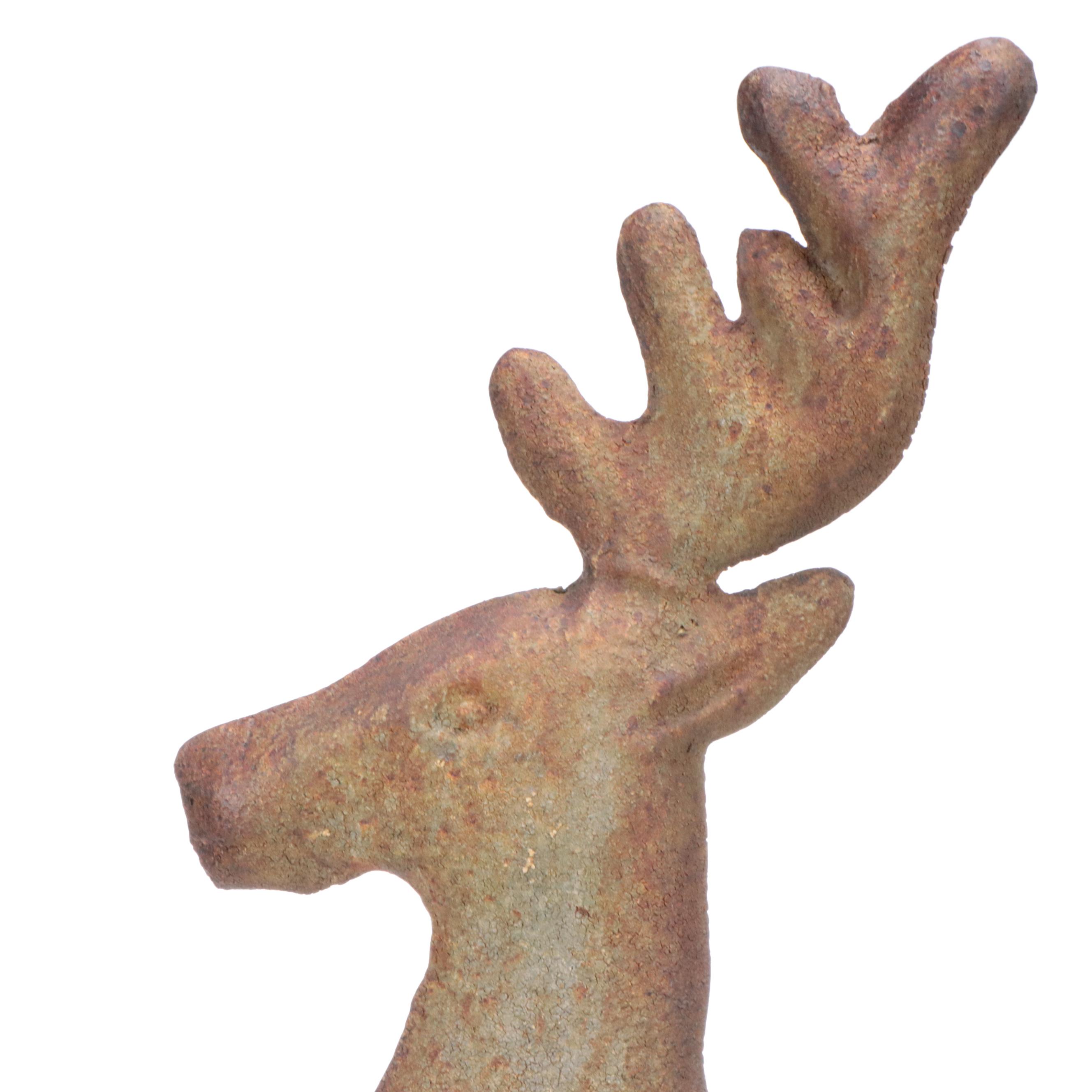 Molded Reindeer Weathervane Figure