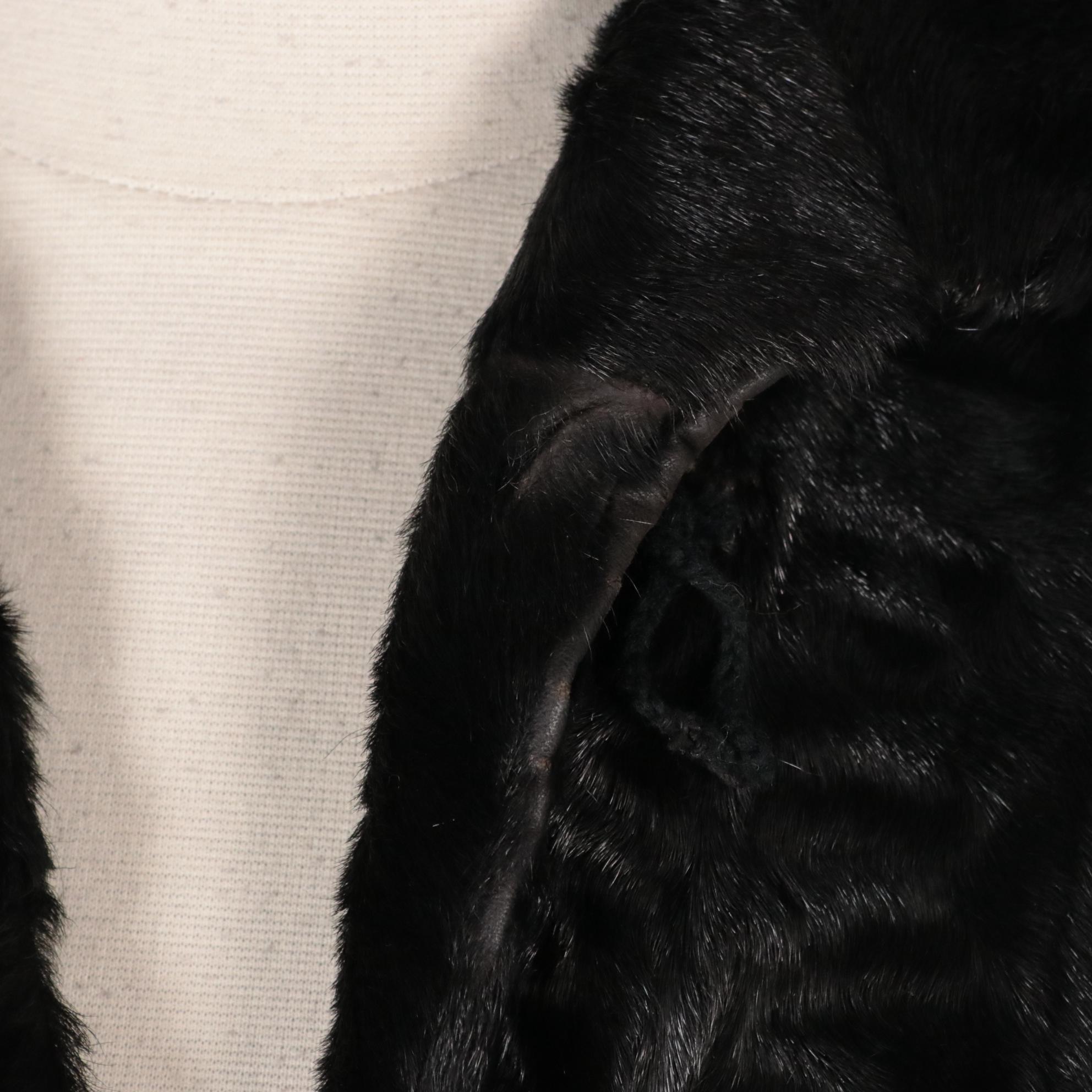 Broadtail Lamb Fur Coat from Furs by Heimann's, Mid-20th Century