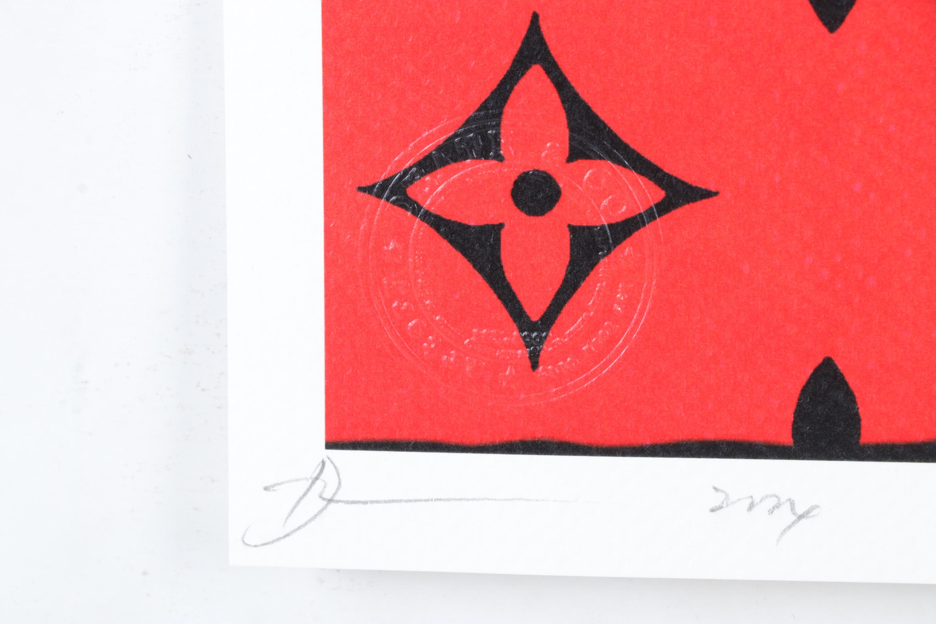 Death NYC Pop Art Graphic Print Homage to Louis Vuitton, 2024