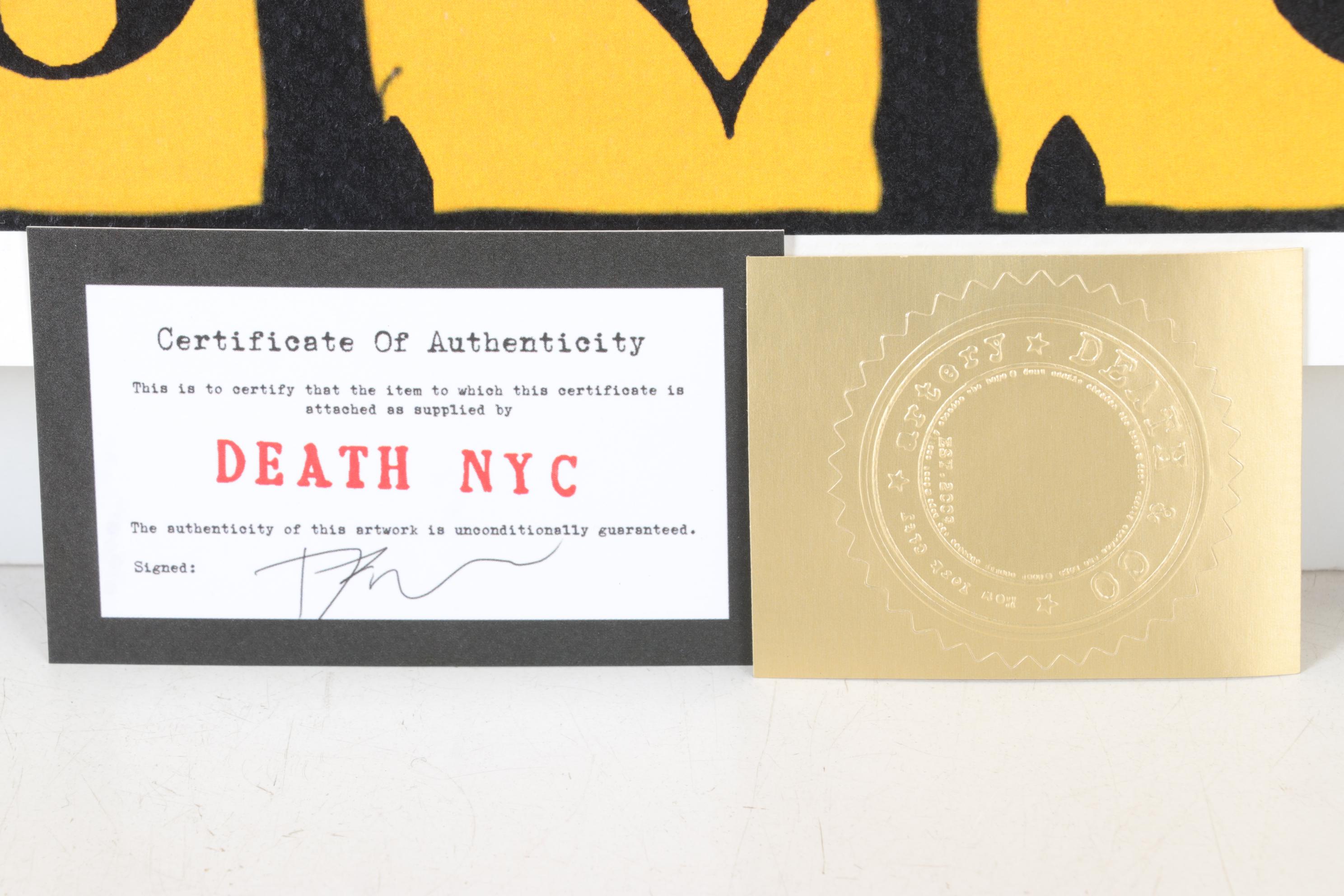 Death NYC Pop Art Graphic Print Homage to Louis Vuitton, 2024