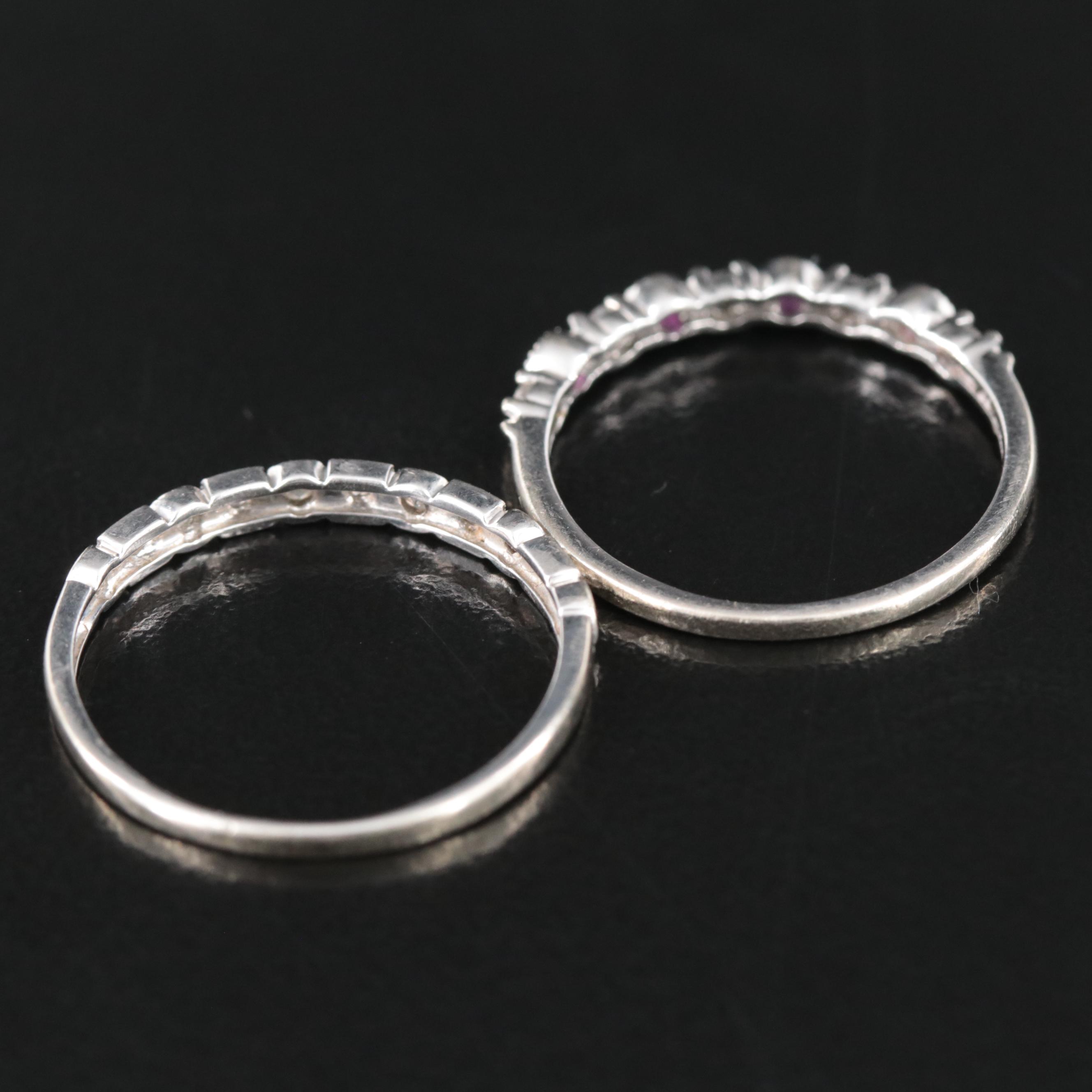 10K Bands with Diamond and Ruby