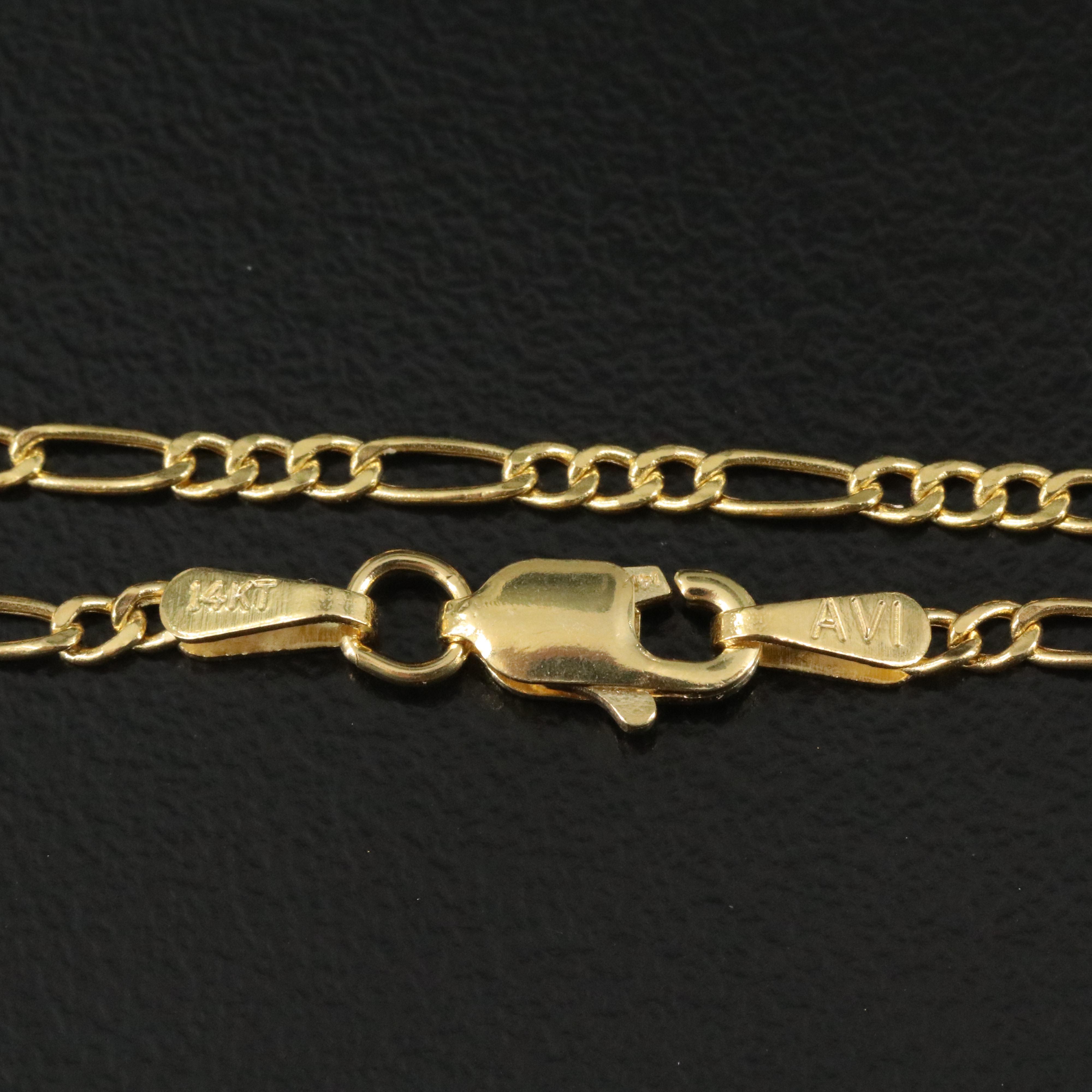 14K Figaro Chain Necklace