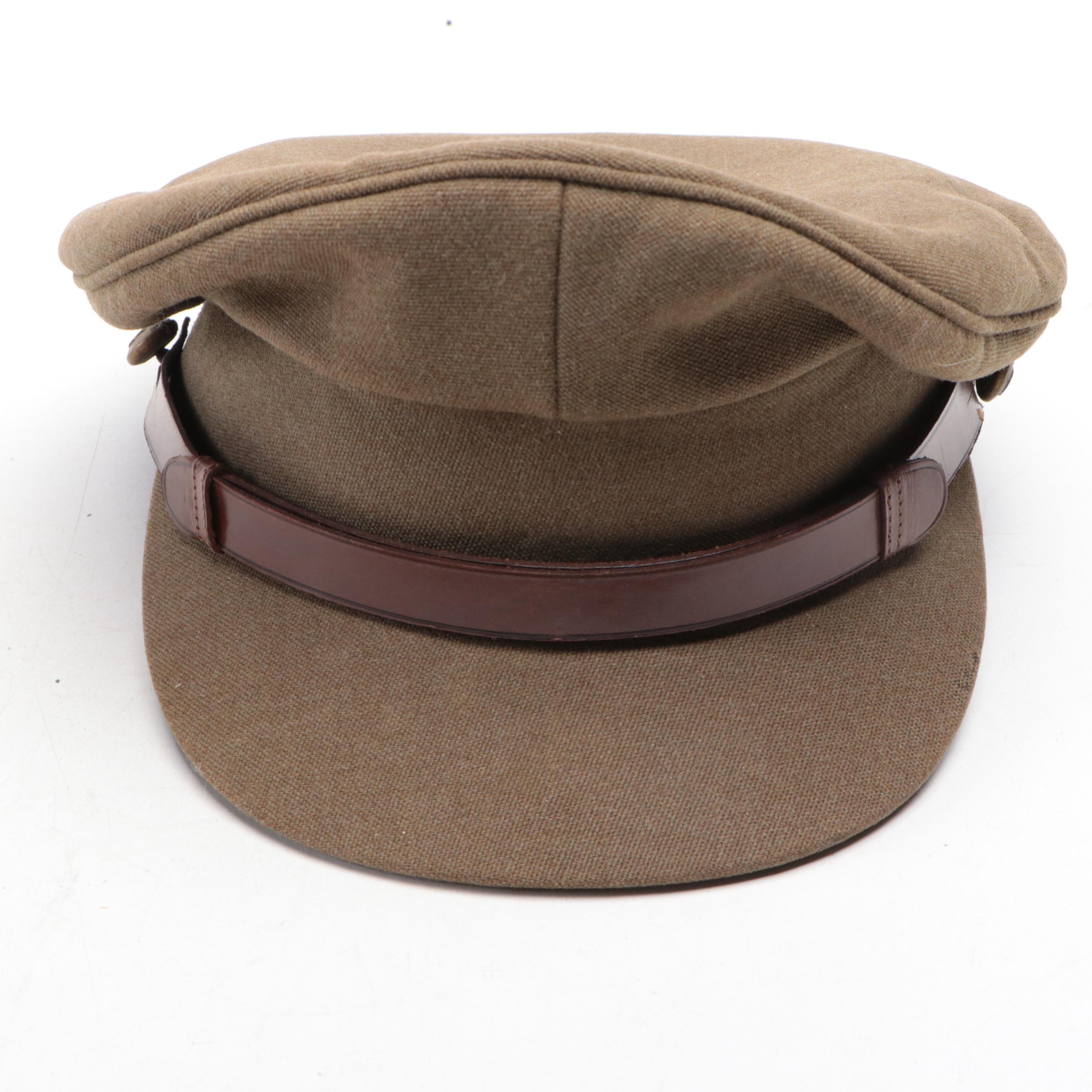 World War II Era British Army Officer's Peak Caps, Air Force Cap and More