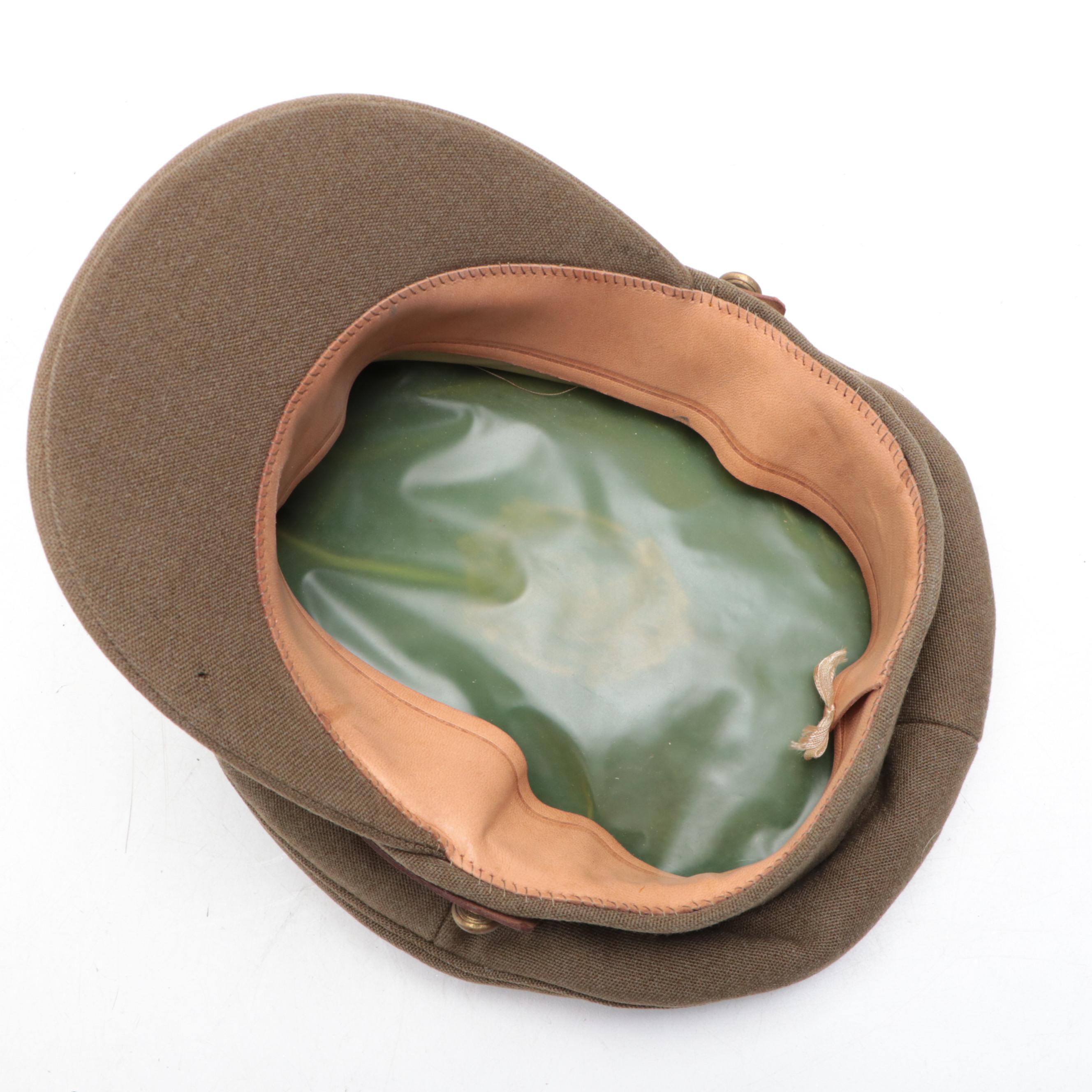 World War II Era British Army Officer's Peak Caps, Air Force Cap and More