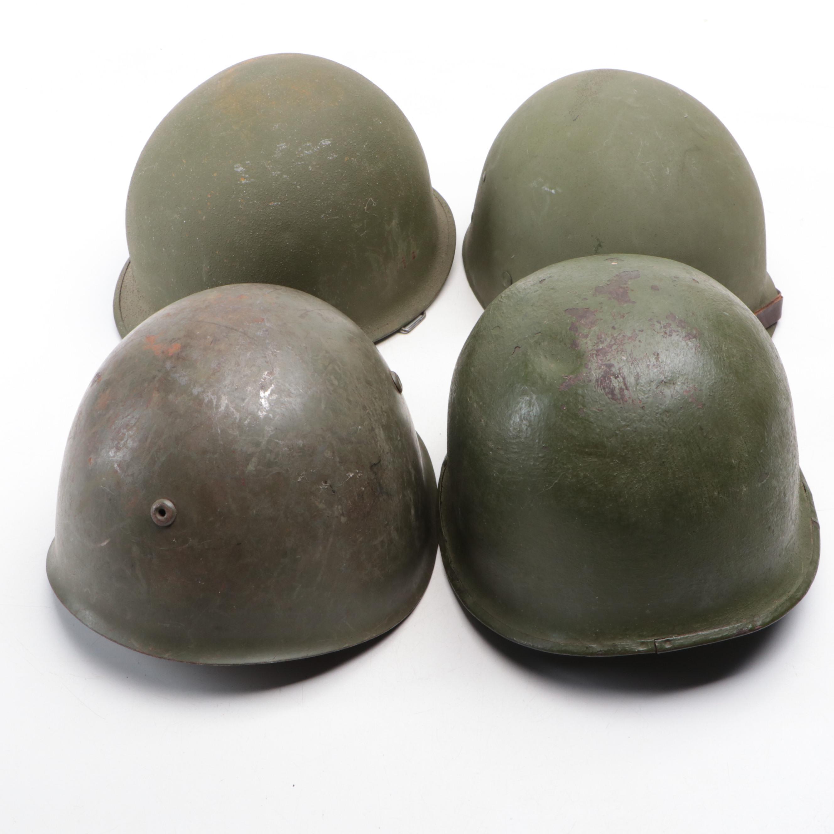 World War II Era U.S. Military M1 Helmet, Italian M33 Helmet and More