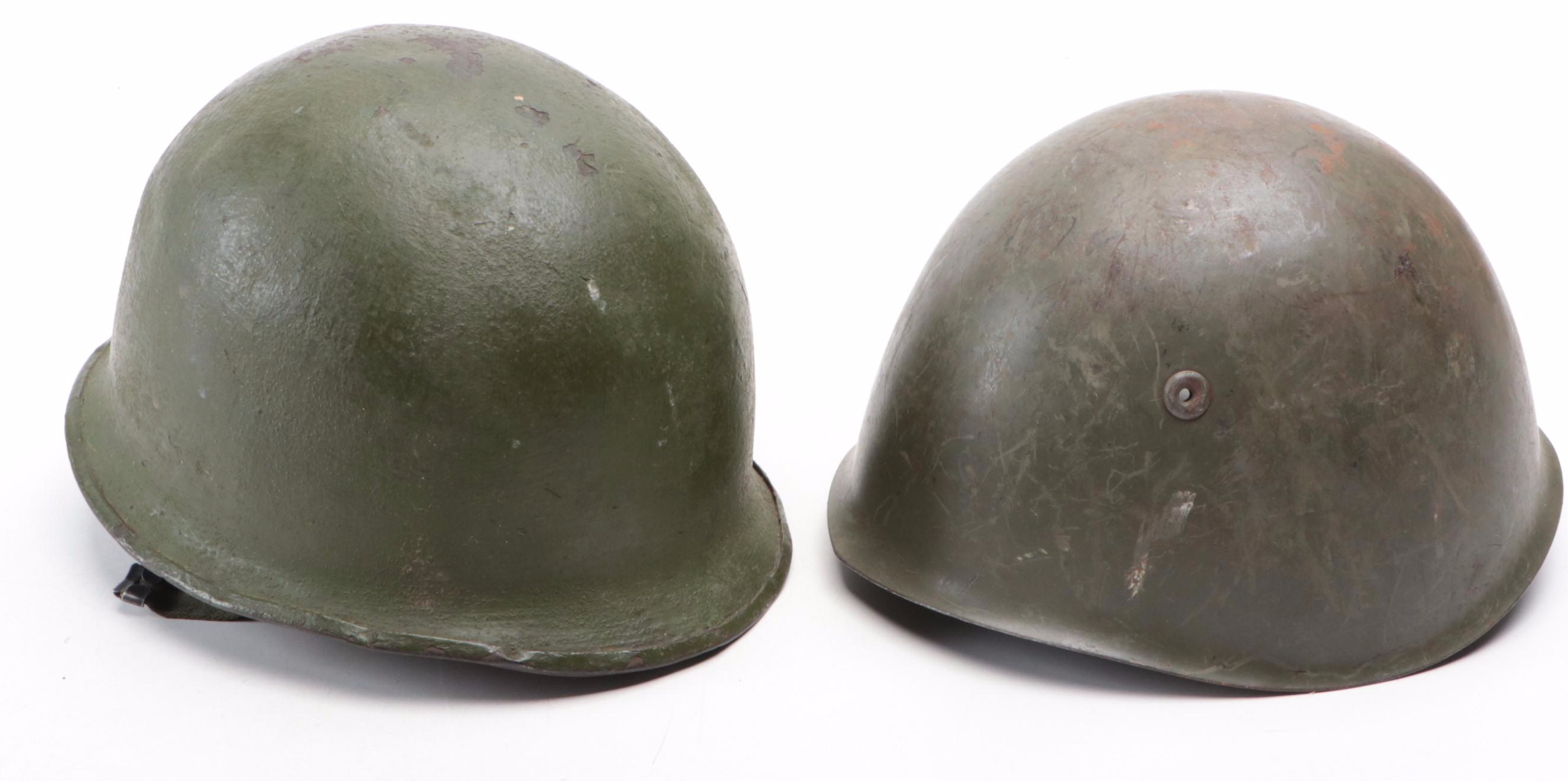 World War II Era U.S. Military M1 Helmet, Italian M33 Helmet and More