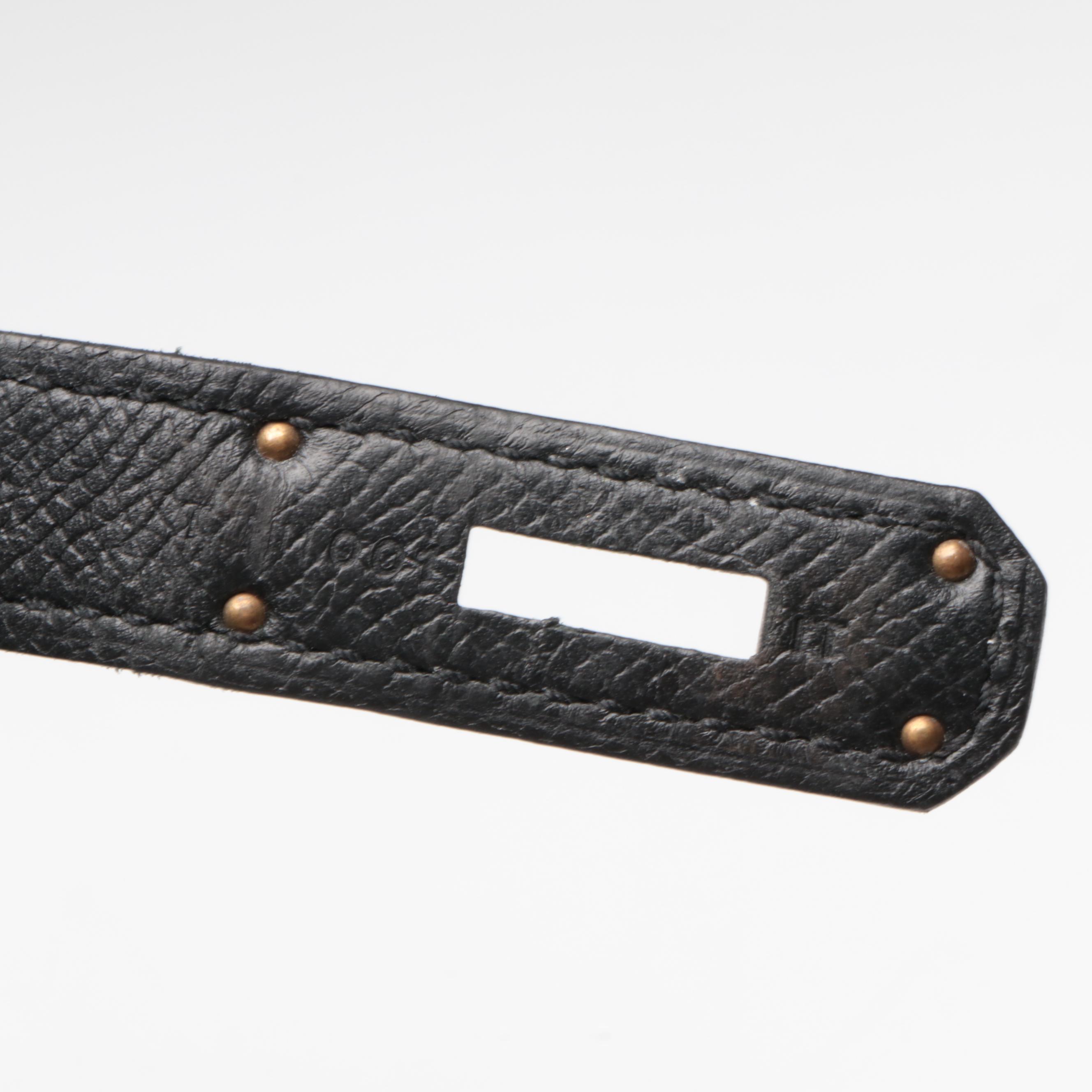 Hermès Birkin 30 Satchel in Black Epsom Leather with Gold Plated Hardware