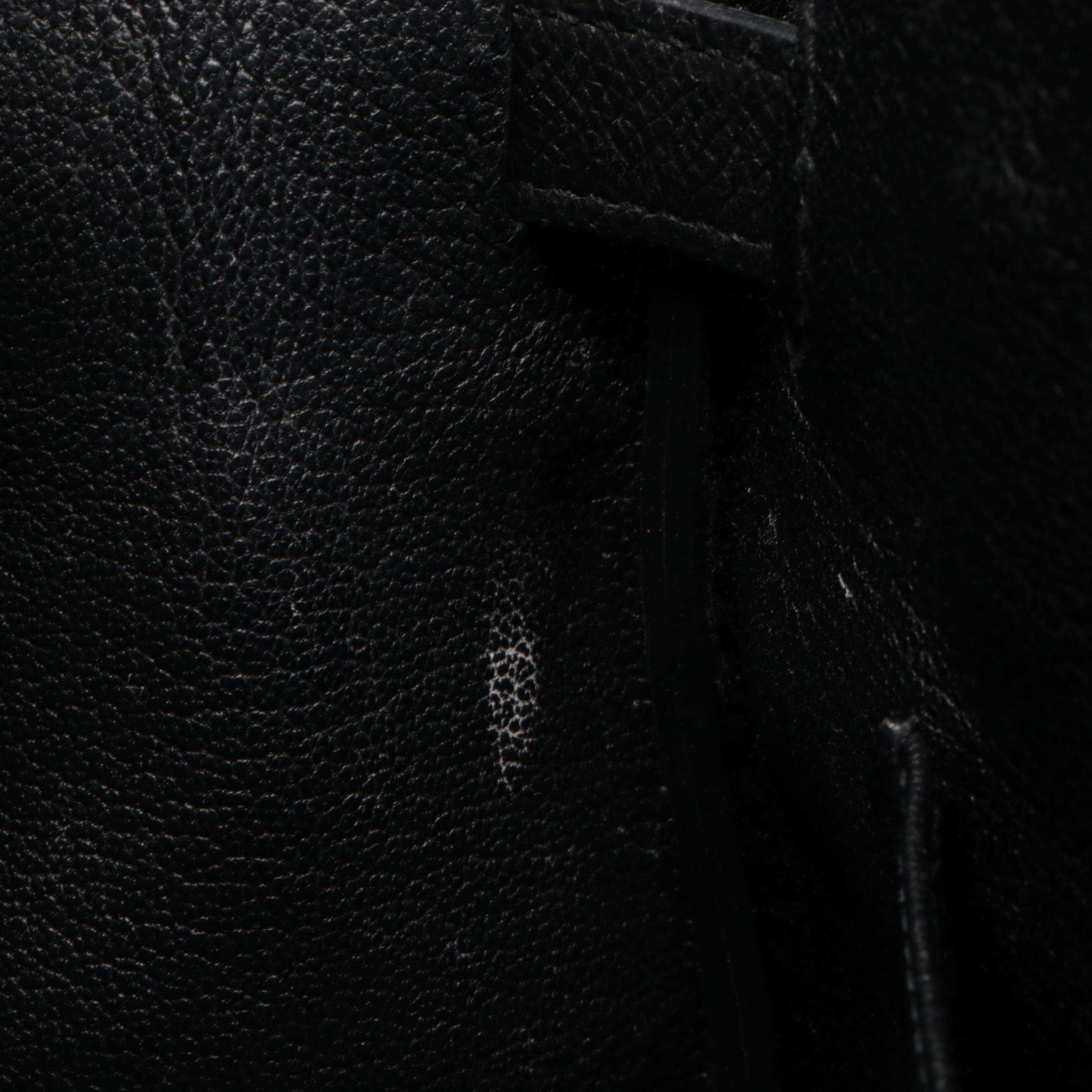 Hermès Birkin 30 Satchel in Black Epsom Leather with Gold Plated Hardware