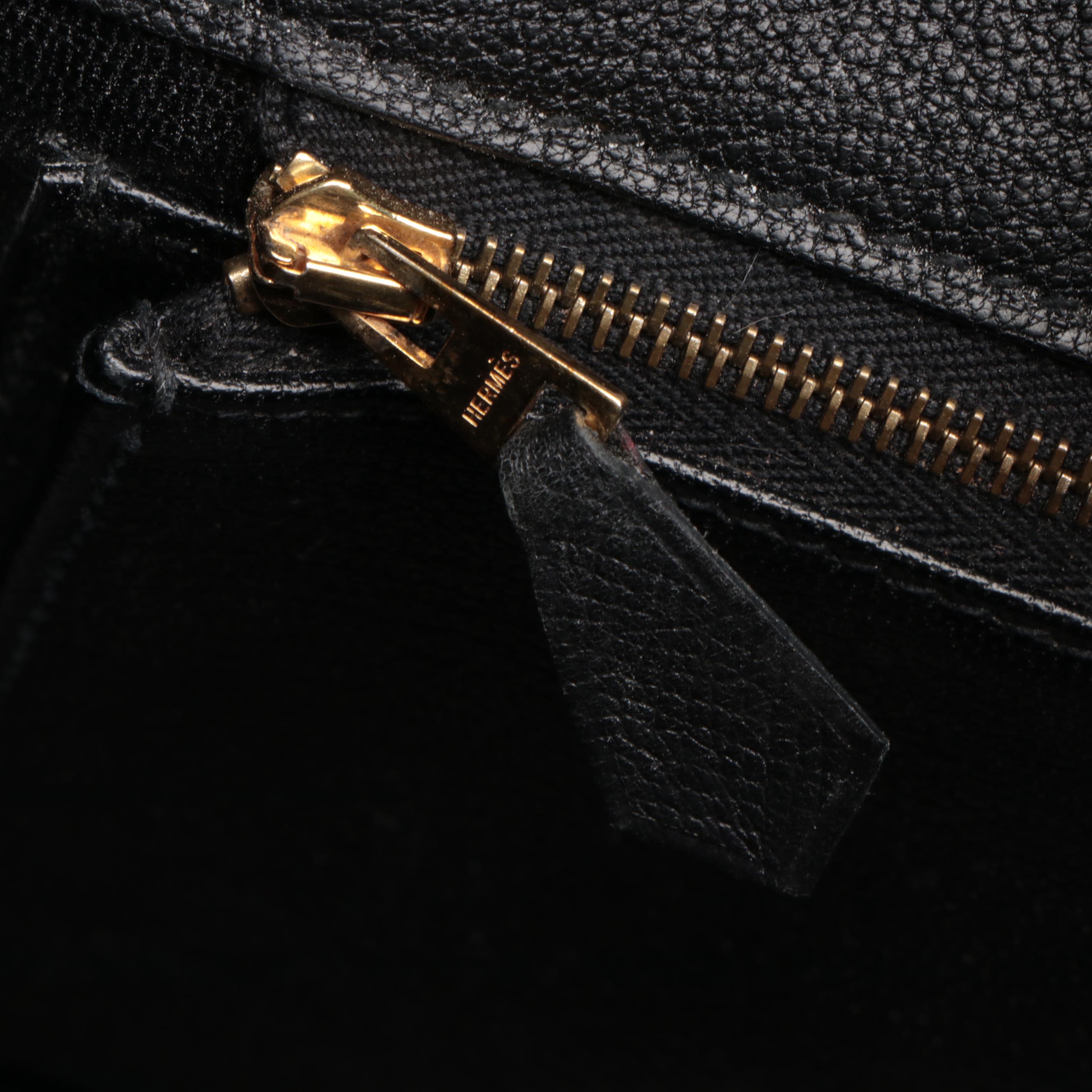 Hermès Birkin 30 Satchel in Black Epsom Leather with Gold Plated Hardware