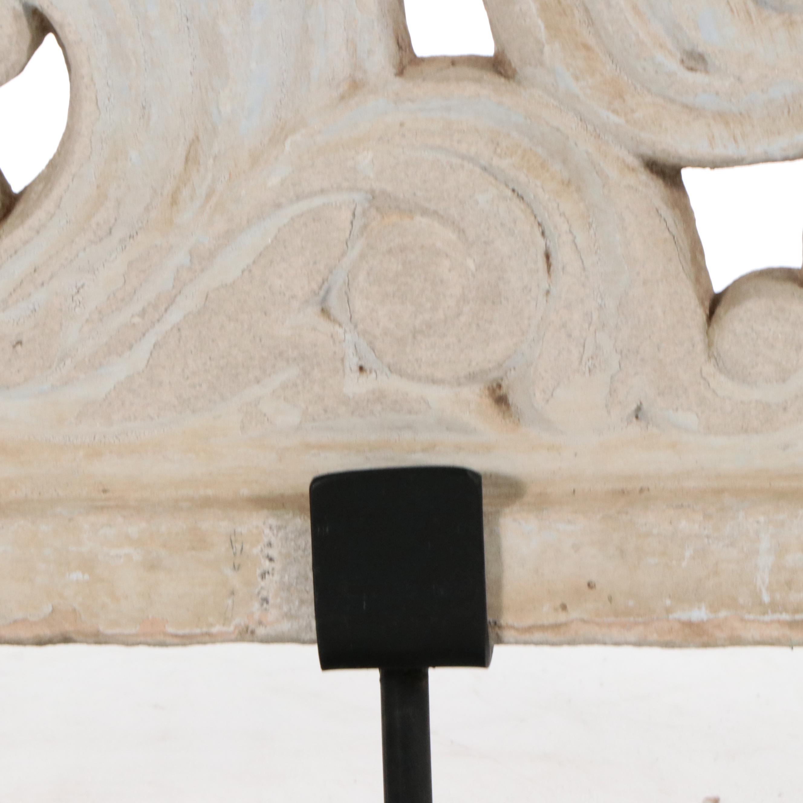 Architectural Salvage Indian Carved Stone Door Arch with Stand Everything But The House