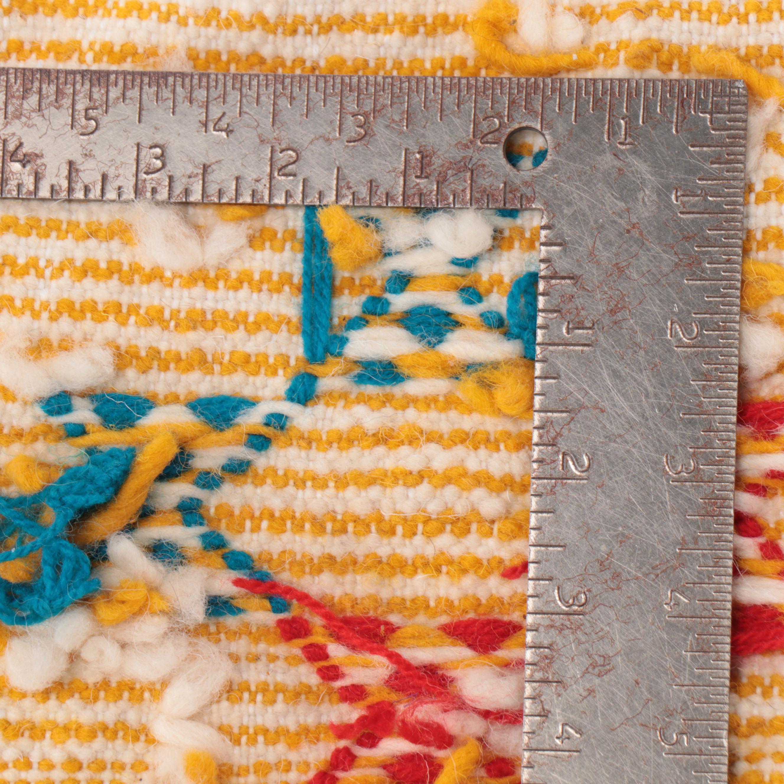 3'4 x 5'3 Handmade Moroccan Mixed Technique Area Rug Everything But