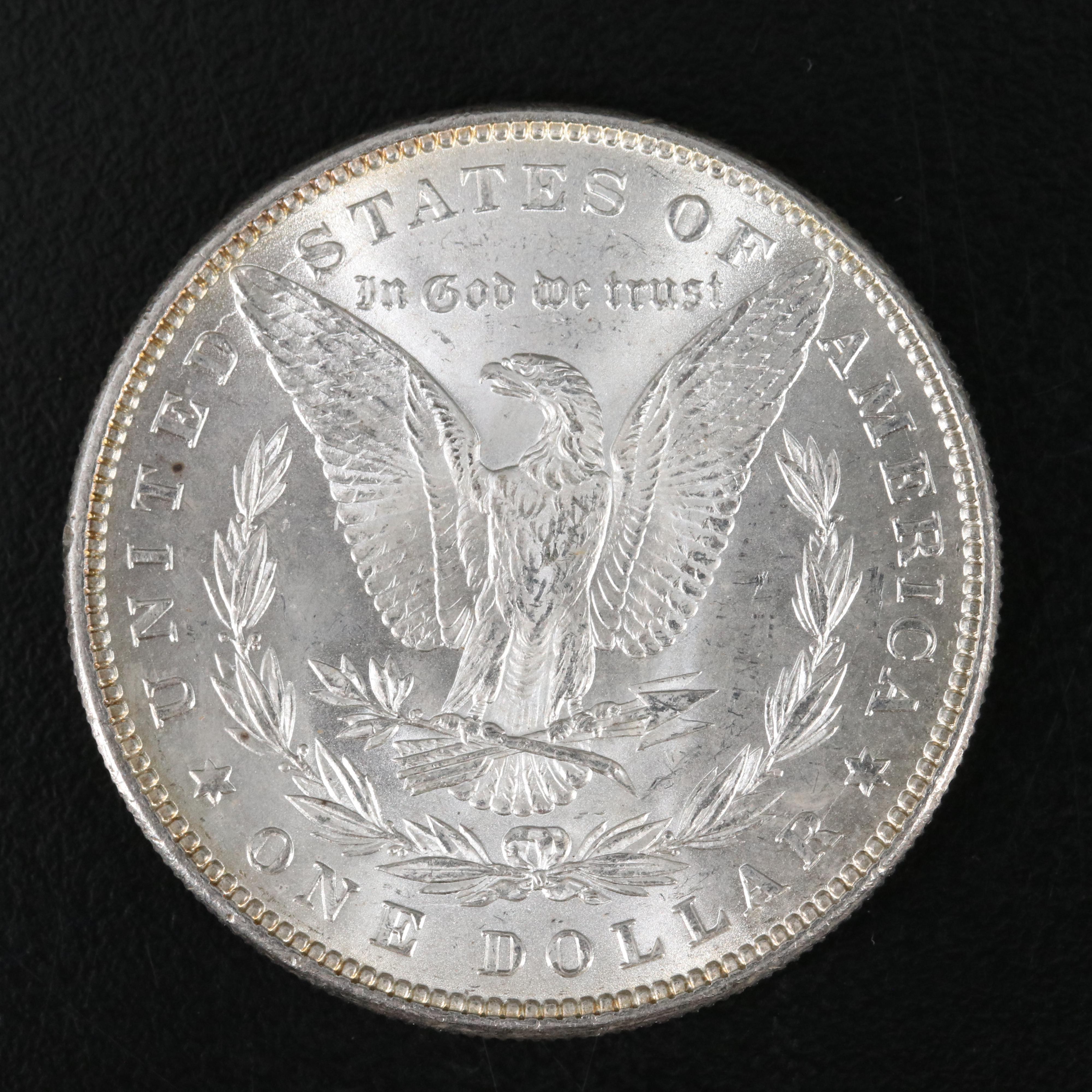 Two Uncirculated Morgan Silver Dollars, 1882 and 1898
