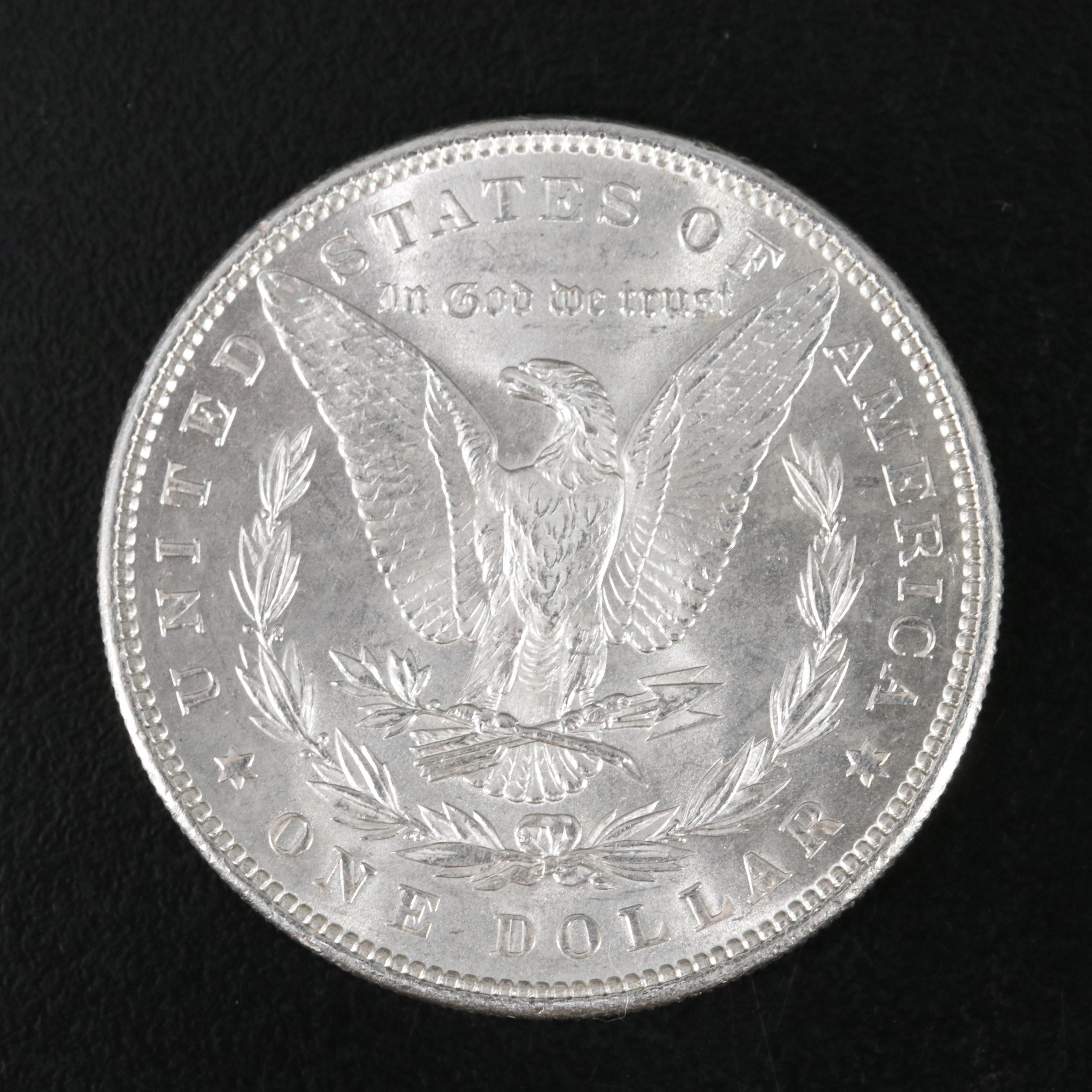 Two Uncirculated Morgan Silver Dollars, 1882 and 1898