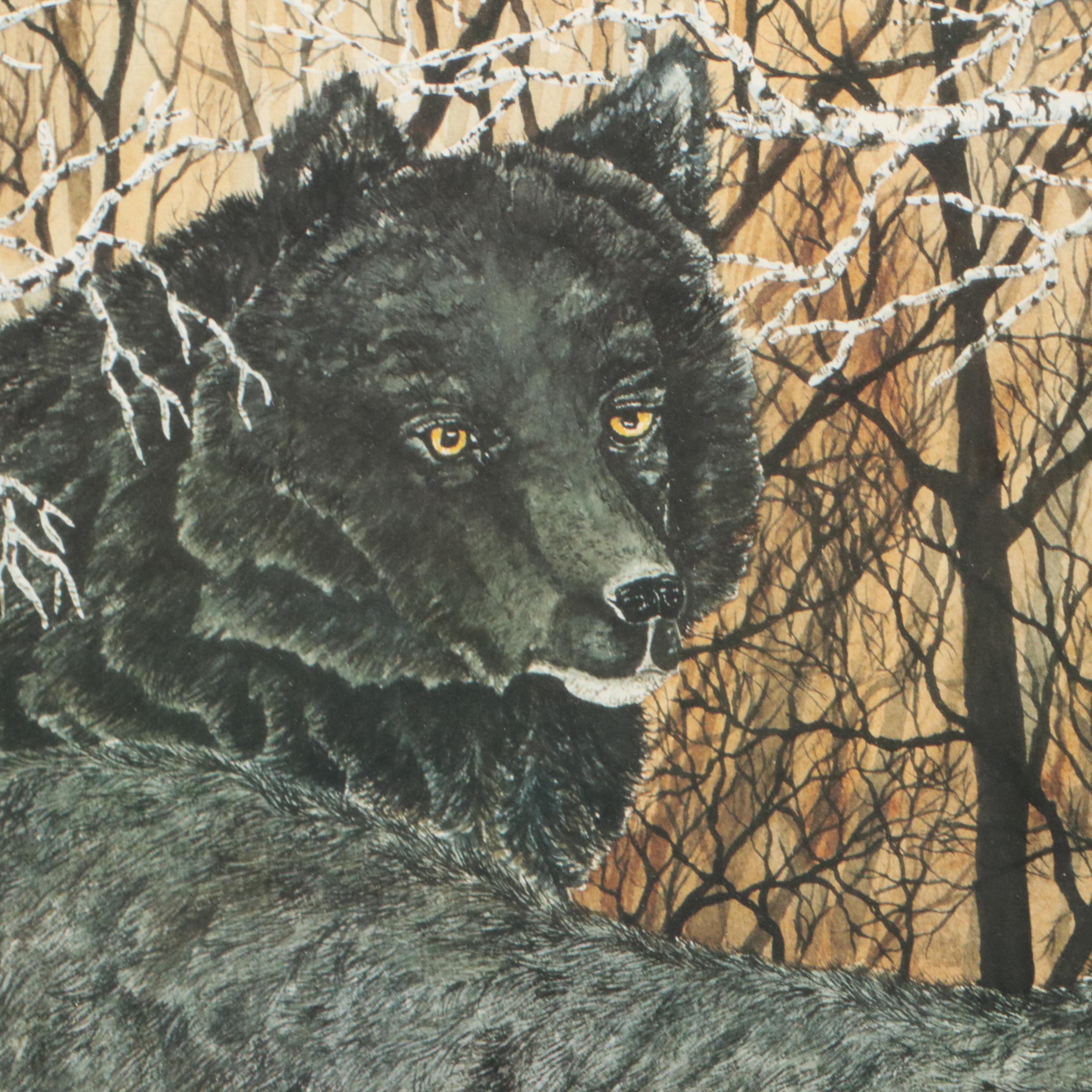 Thomas Ellis Offset Lithograph "Alpha Pair"