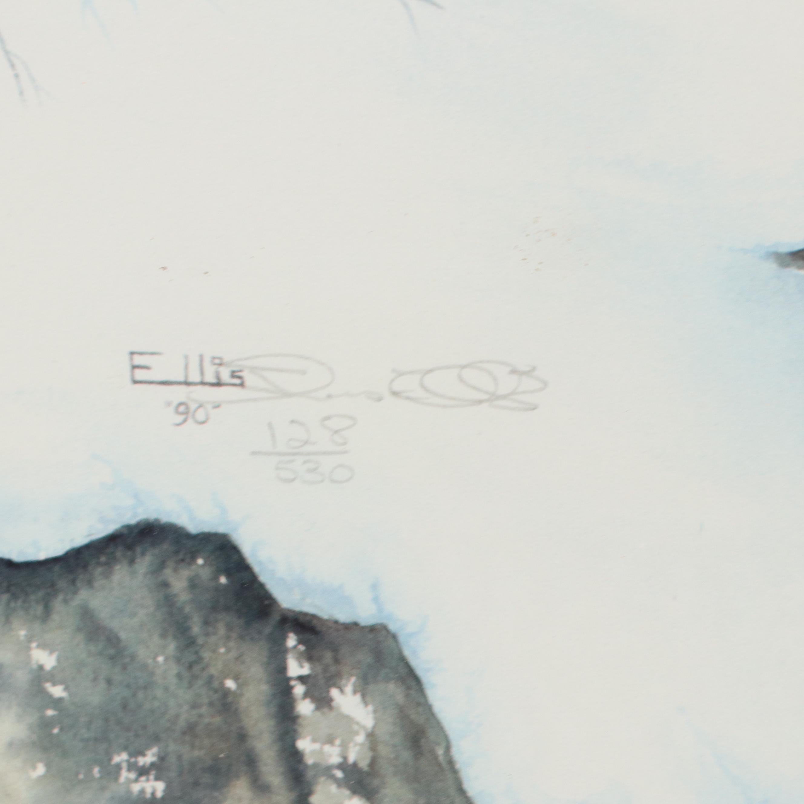 Thomas Ellis Offset Lithograph "Alpha Pair"