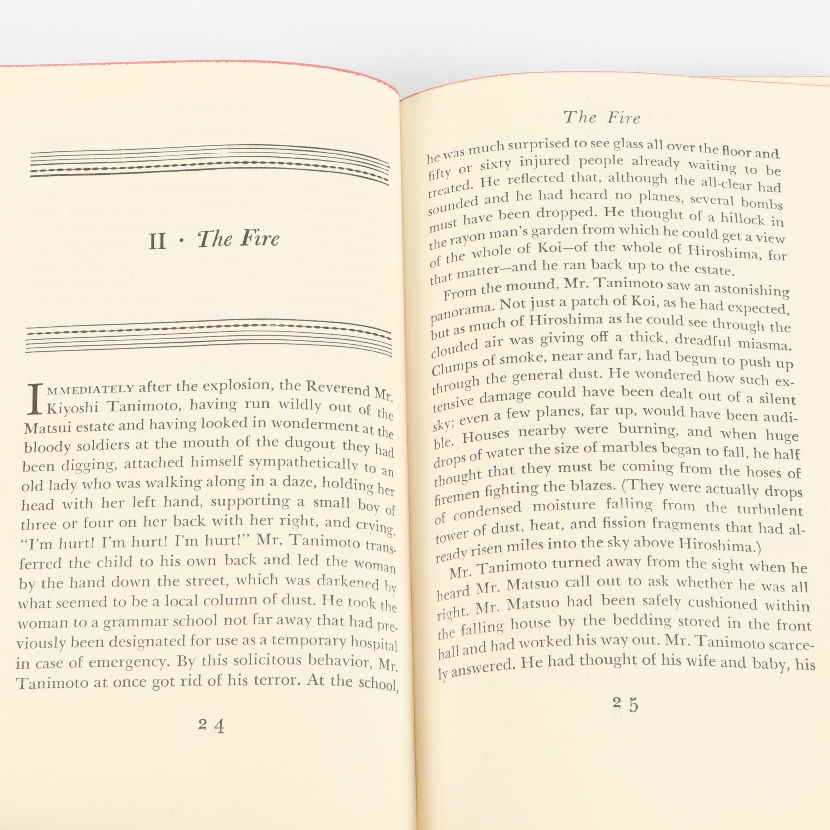 First Edition "Hiroshima" by John Hersey, 1946