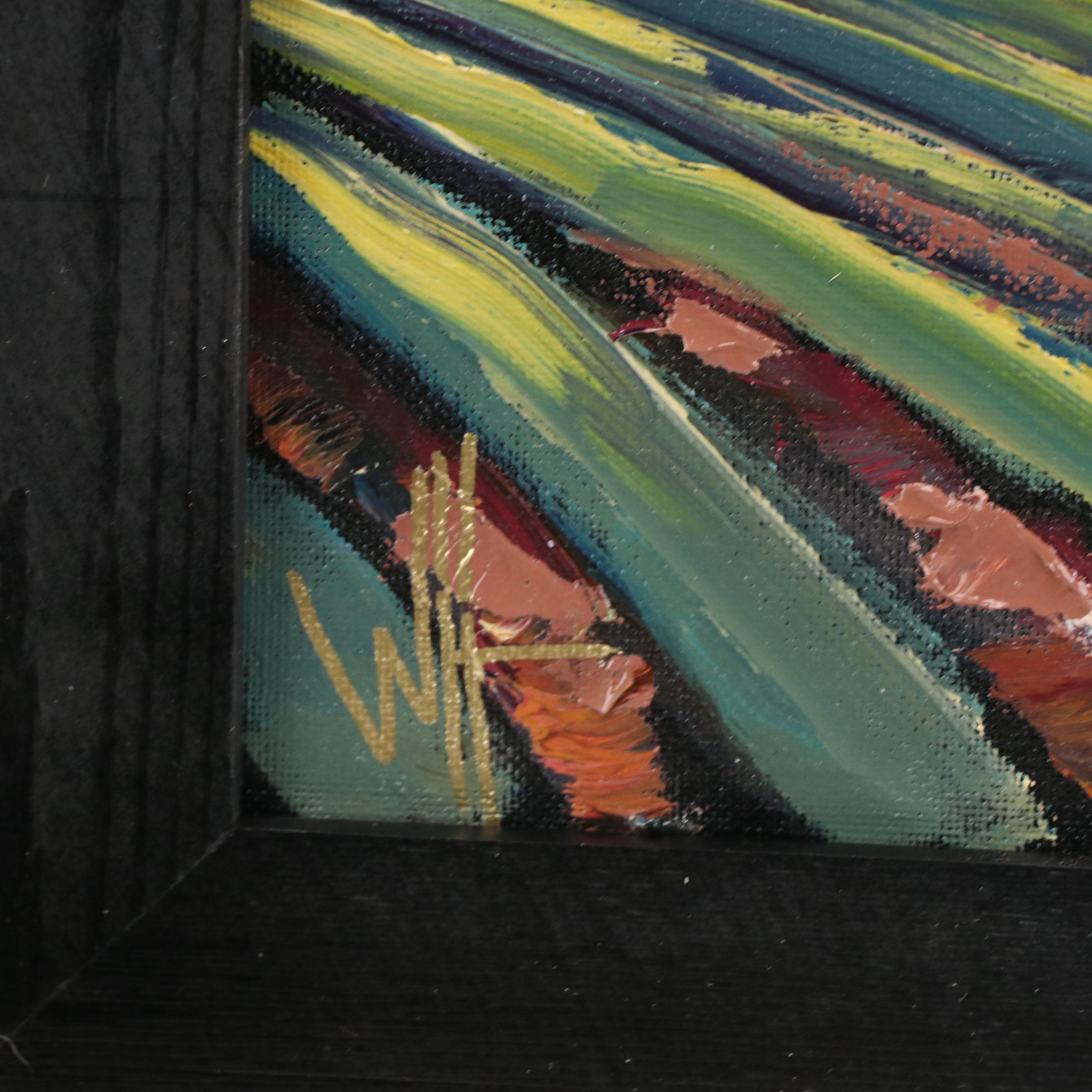 William Hawkins Landscape Oil Painting, 21st Century Everything But