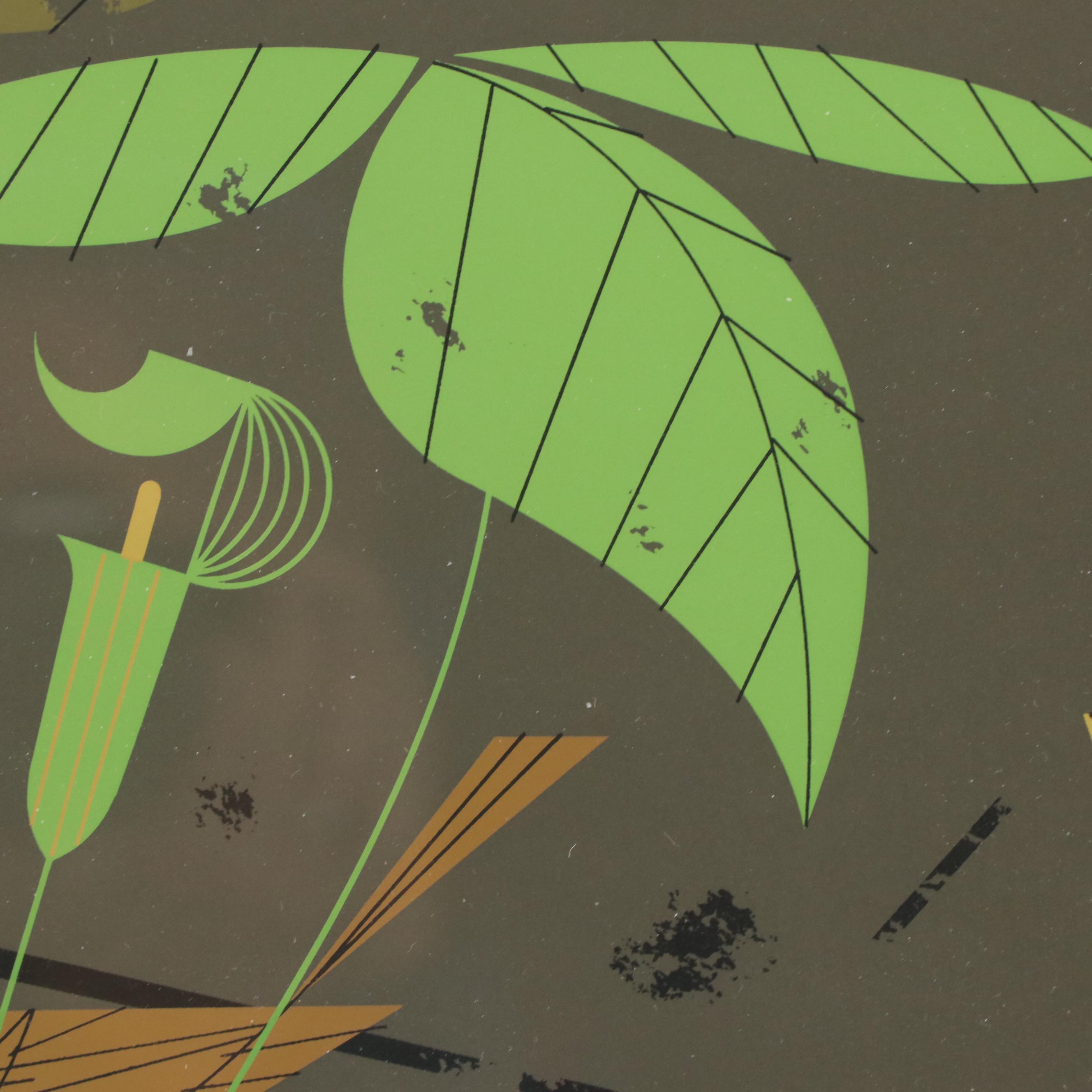 Serigraph After Charley Harper "Wood Thrush," Circa 1968